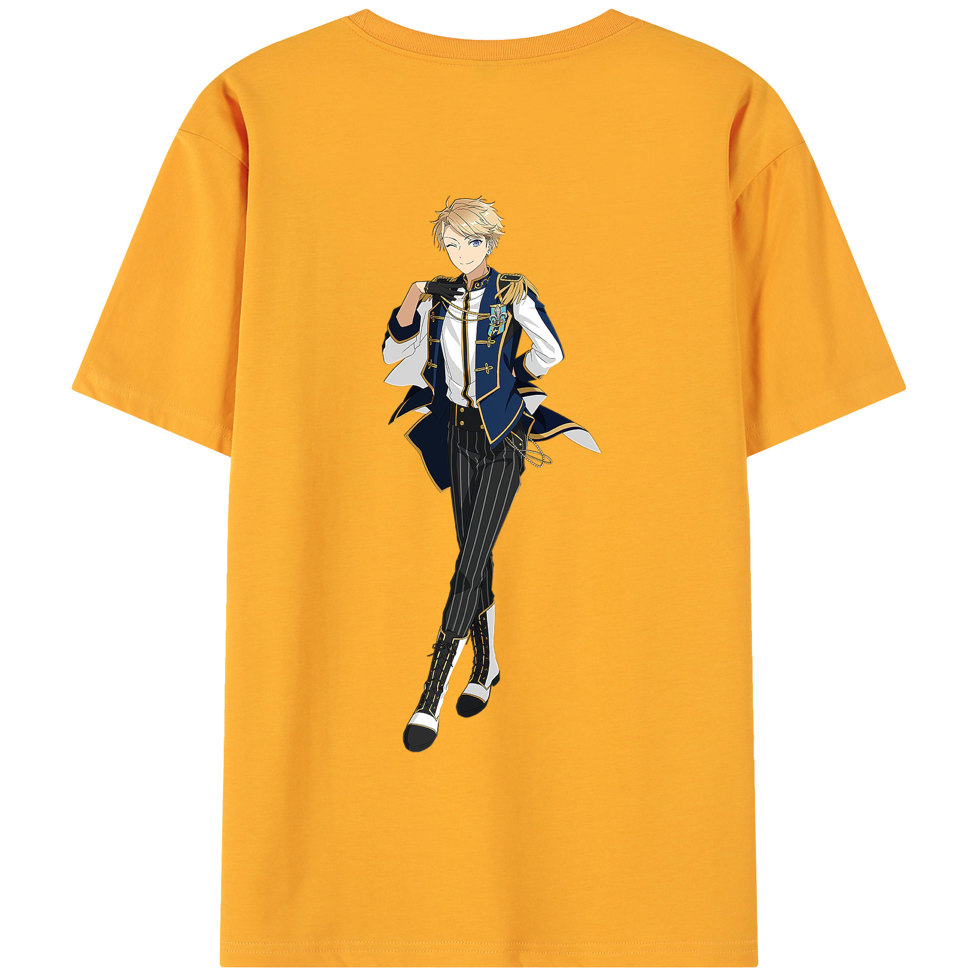 （画像用） あんさんぶるスターズ! Ensemble Stars 綿100％ メンズ半袖Tシャツ（バックプリント） 通気性