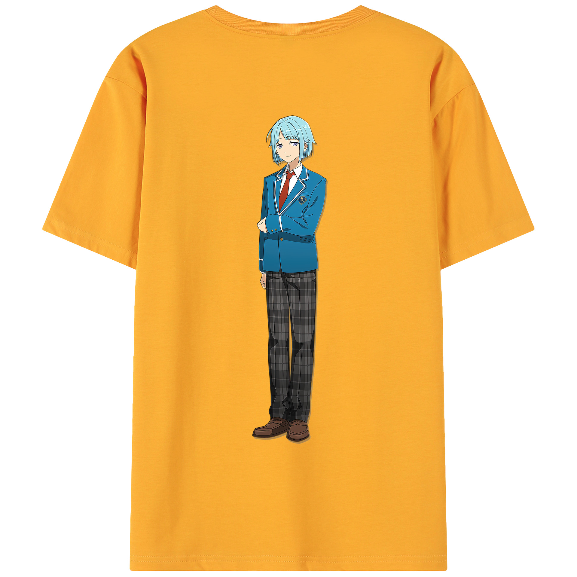 （画像用） あんさんぶるスターズ! Ensemble Stars 綿100％ メンズ半袖Tシャツ（バックプリント） 通気性