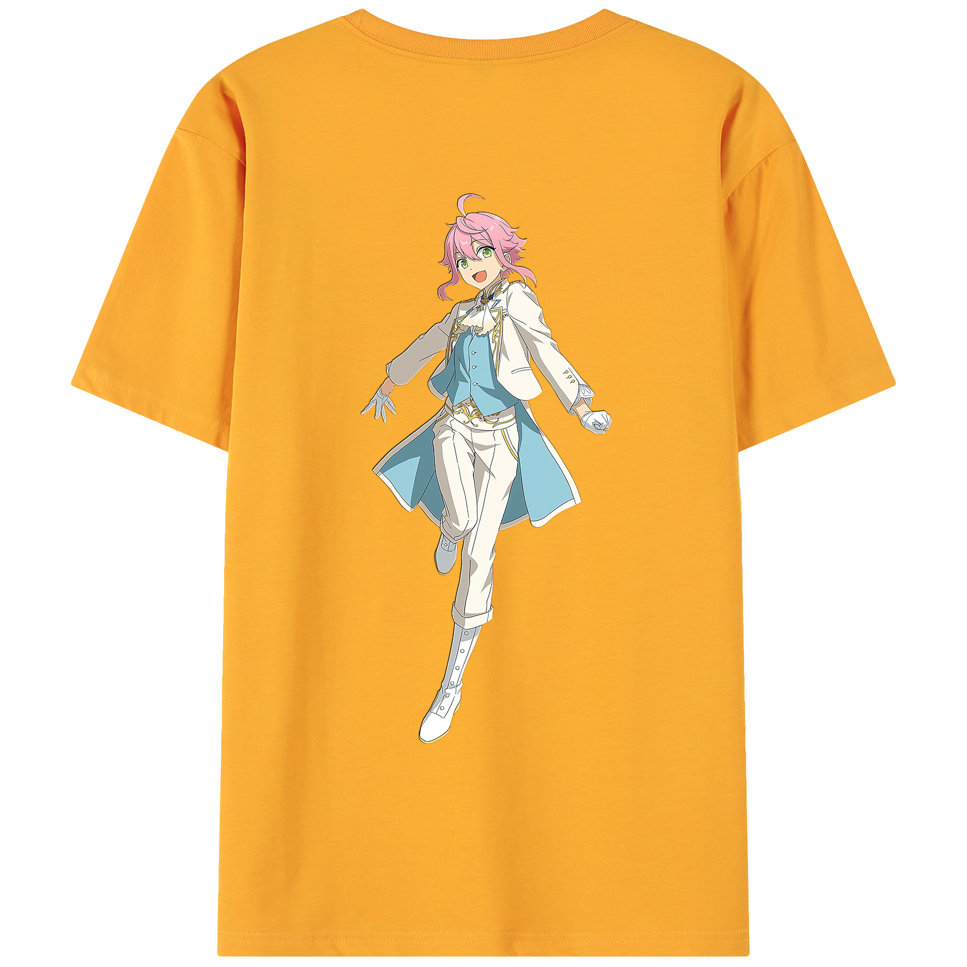 （画像用） あんさんぶるスターズ! Ensemble Stars 綿100％ メンズ半袖Tシャツ（バックプリント） 通気性