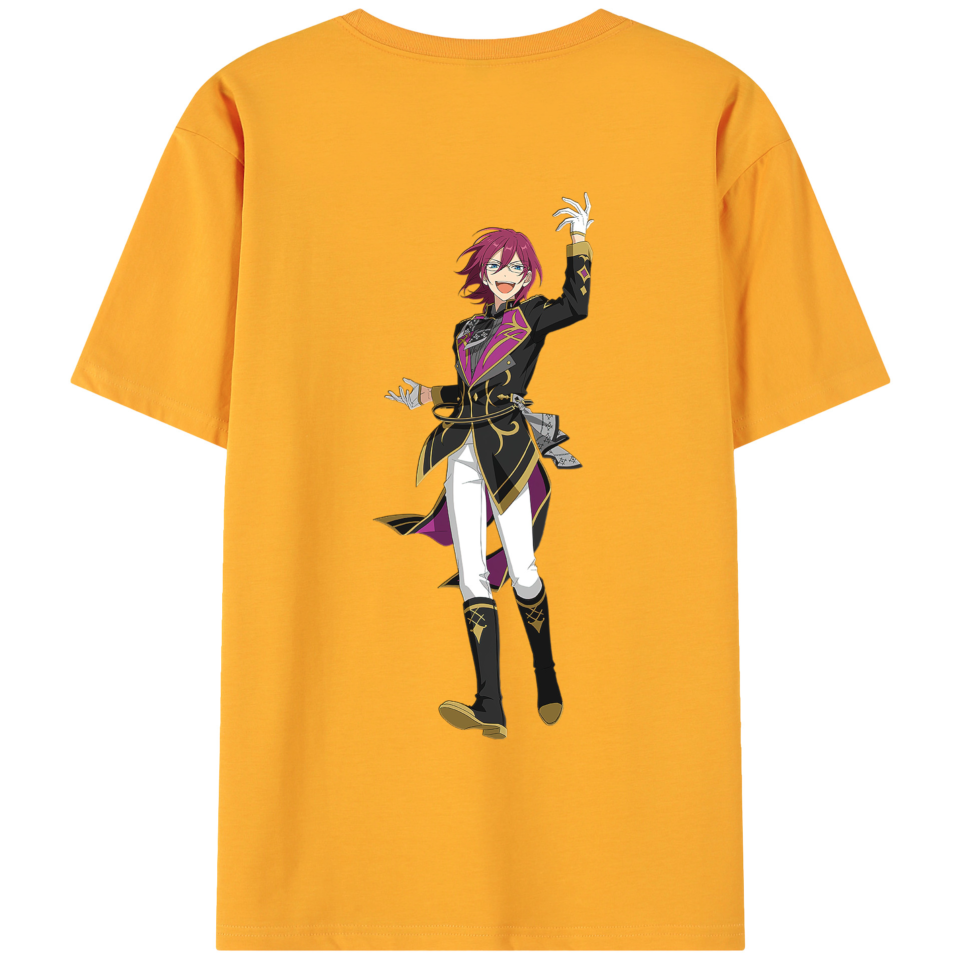 （画像用） あんさんぶるスターズ! Ensemble Stars 綿100％ メンズ半袖Tシャツ（バックプリント） 通気性