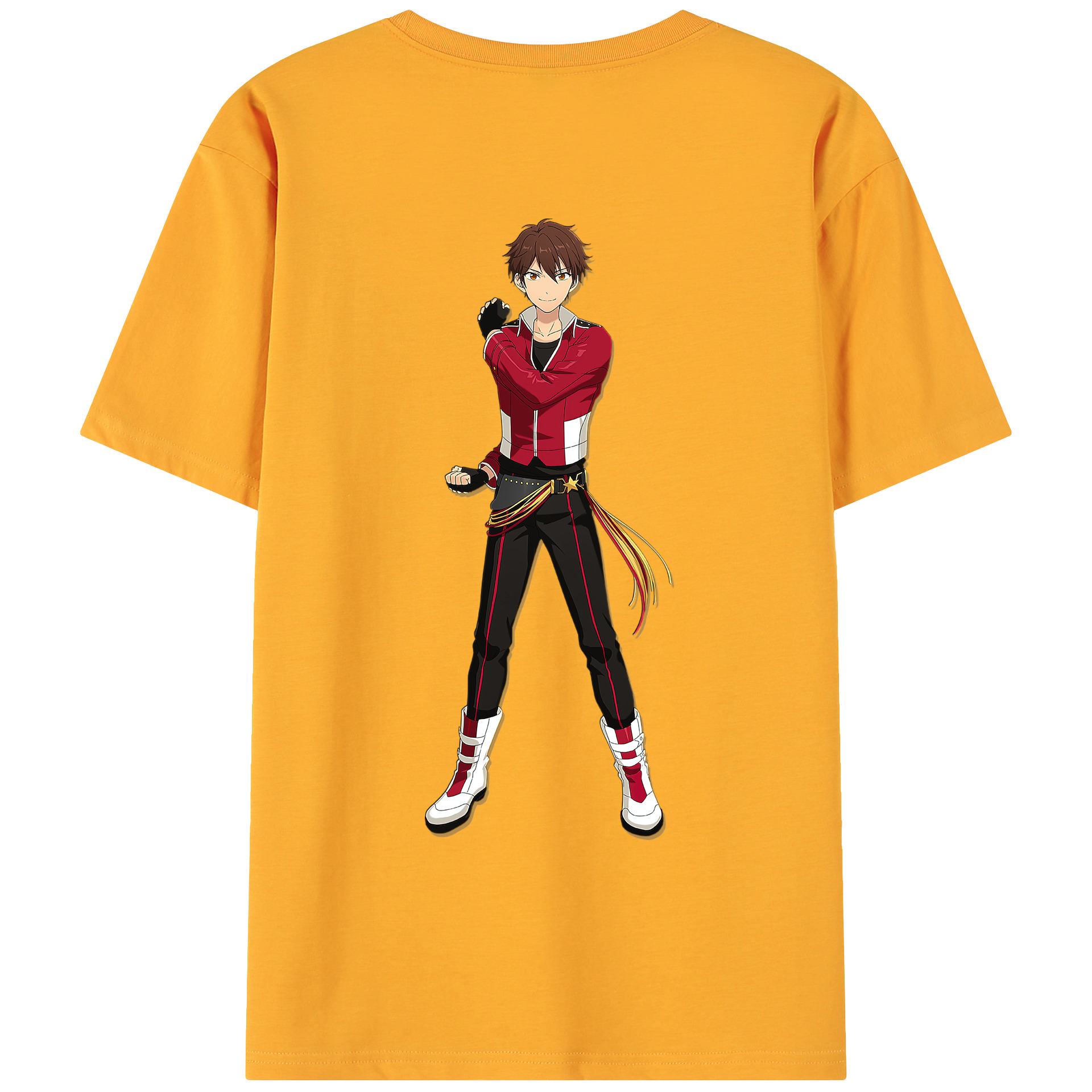 （画像用） あんさんぶるスターズ! Ensemble Stars 綿100％ メンズ半袖Tシャツ（バックプリント） 通気性
