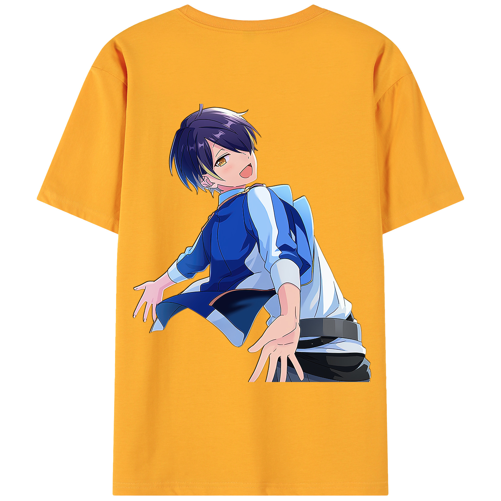 （画像用） あんさんぶるスターズ! Ensemble Stars 綿100％ メンズ半袖Tシャツ（バックプリント） 通気性