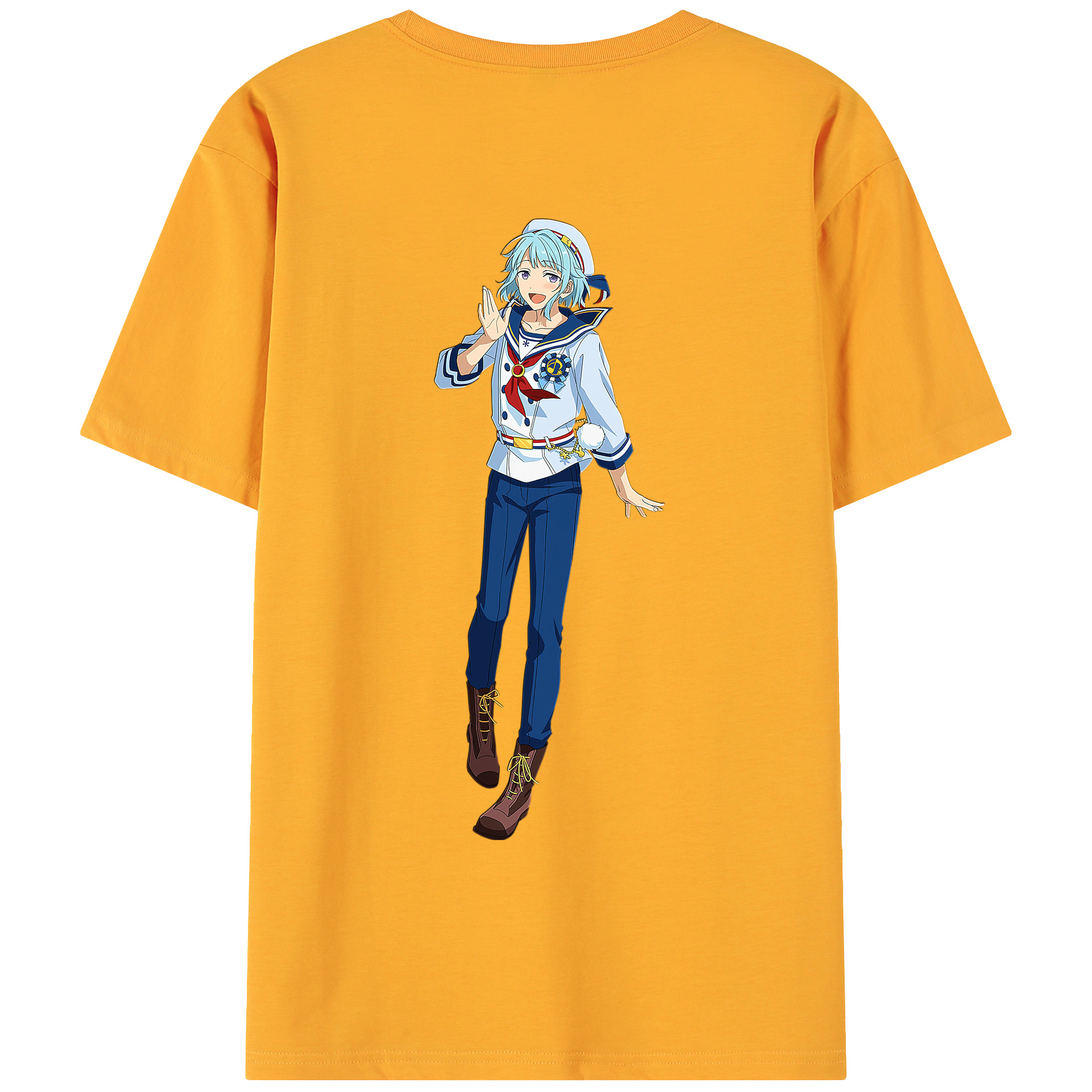 （画像用） あんさんぶるスターズ! Ensemble Stars 綿100％ メンズ半袖Tシャツ（バックプリント） 通気性