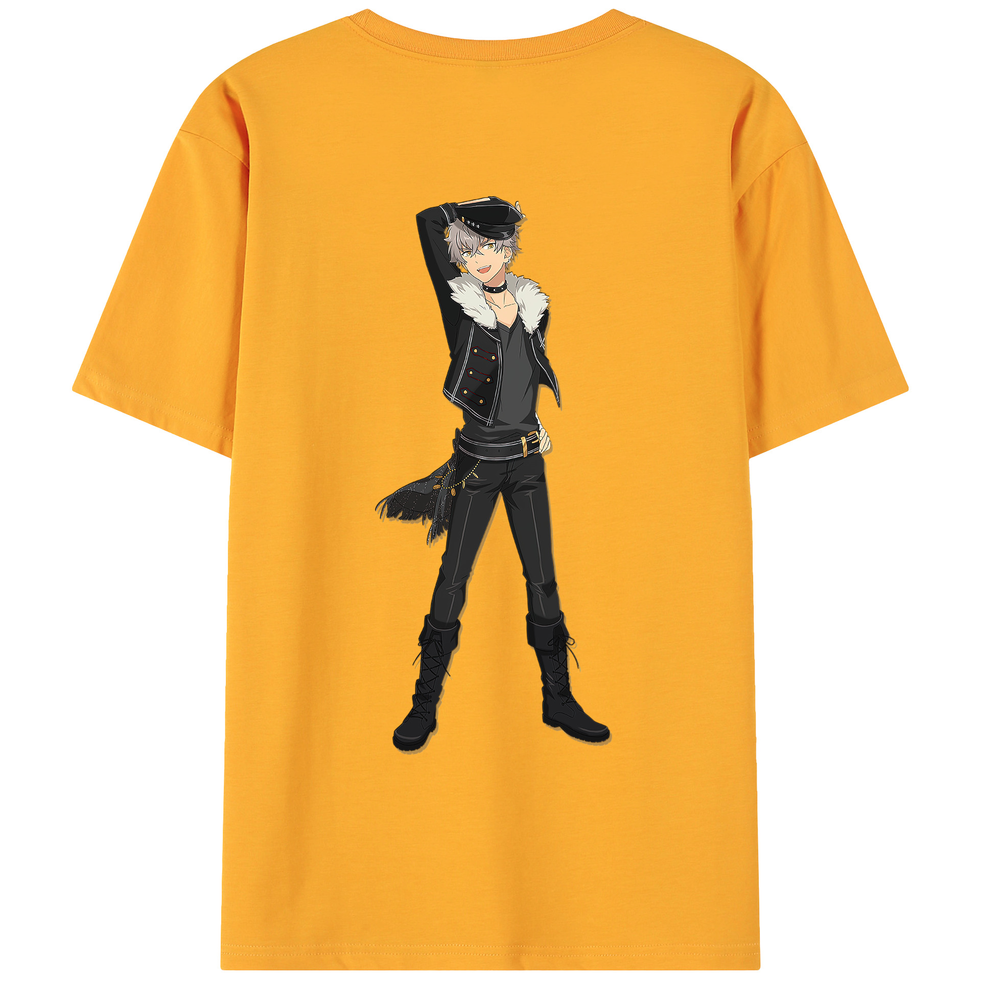 （画像用） あんさんぶるスターズ! Ensemble Stars 綿100％ メンズ半袖Tシャツ（バックプリント） 通気性