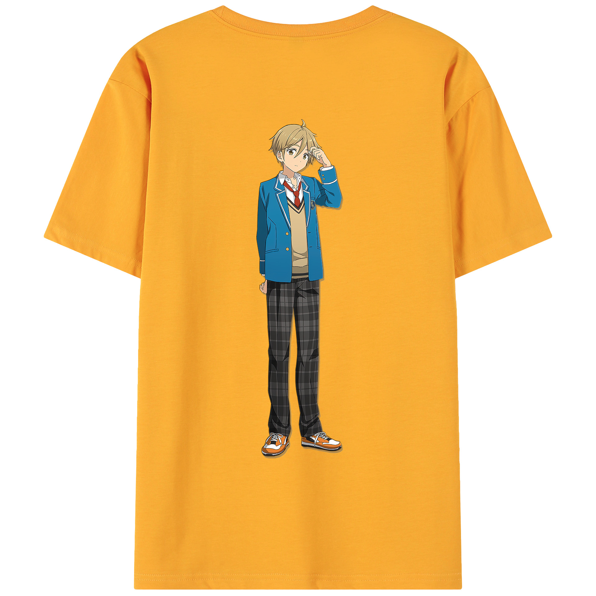 （画像用） あんさんぶるスターズ! Ensemble Stars 綿100％ メンズ半袖Tシャツ（バックプリント） 通気性