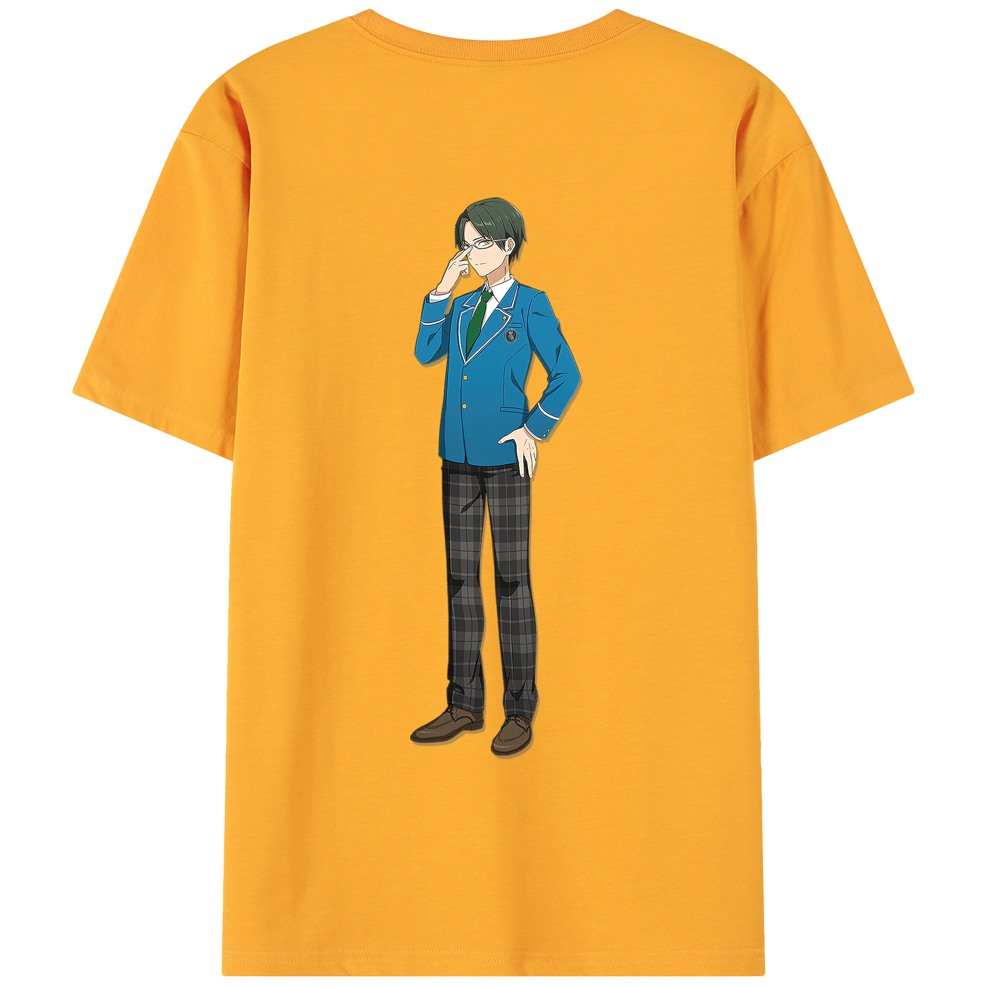 （画像用） あんさんぶるスターズ! Ensemble Stars 綿100％ メンズ半袖Tシャツ（バックプリント） 通気性