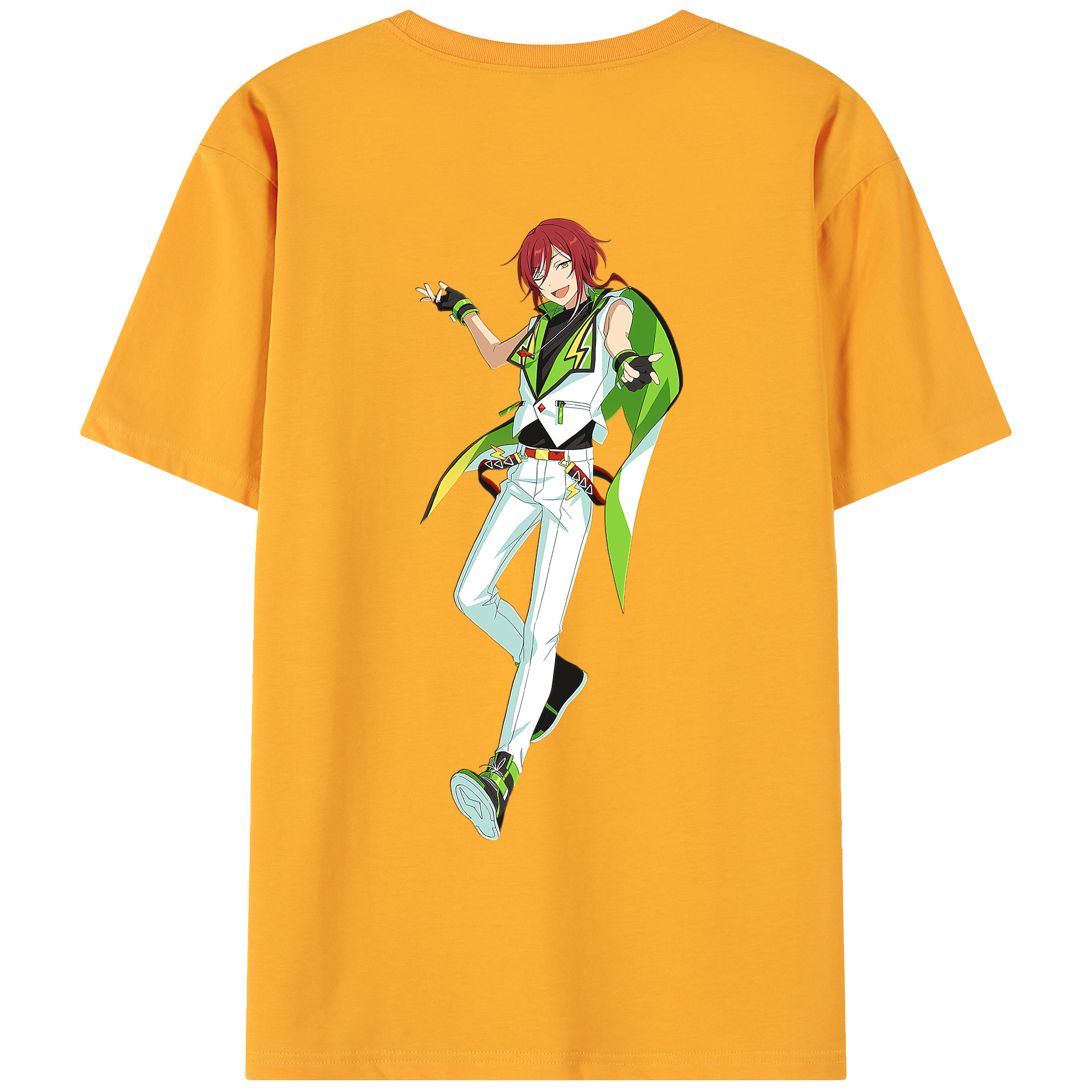 （画像用） あんさんぶるスターズ! Ensemble Stars 綿100％ メンズ半袖Tシャツ（バックプリント） 通気性