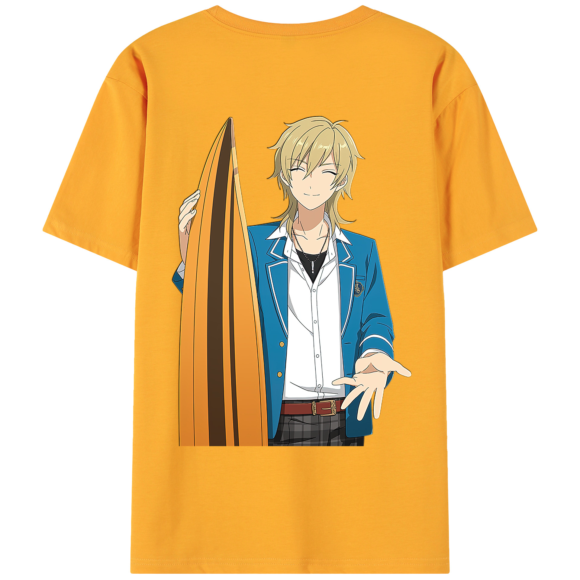 （画像用） あんさんぶるスターズ! Ensemble Stars 綿100％ メンズ半袖Tシャツ（バックプリント） 通気性