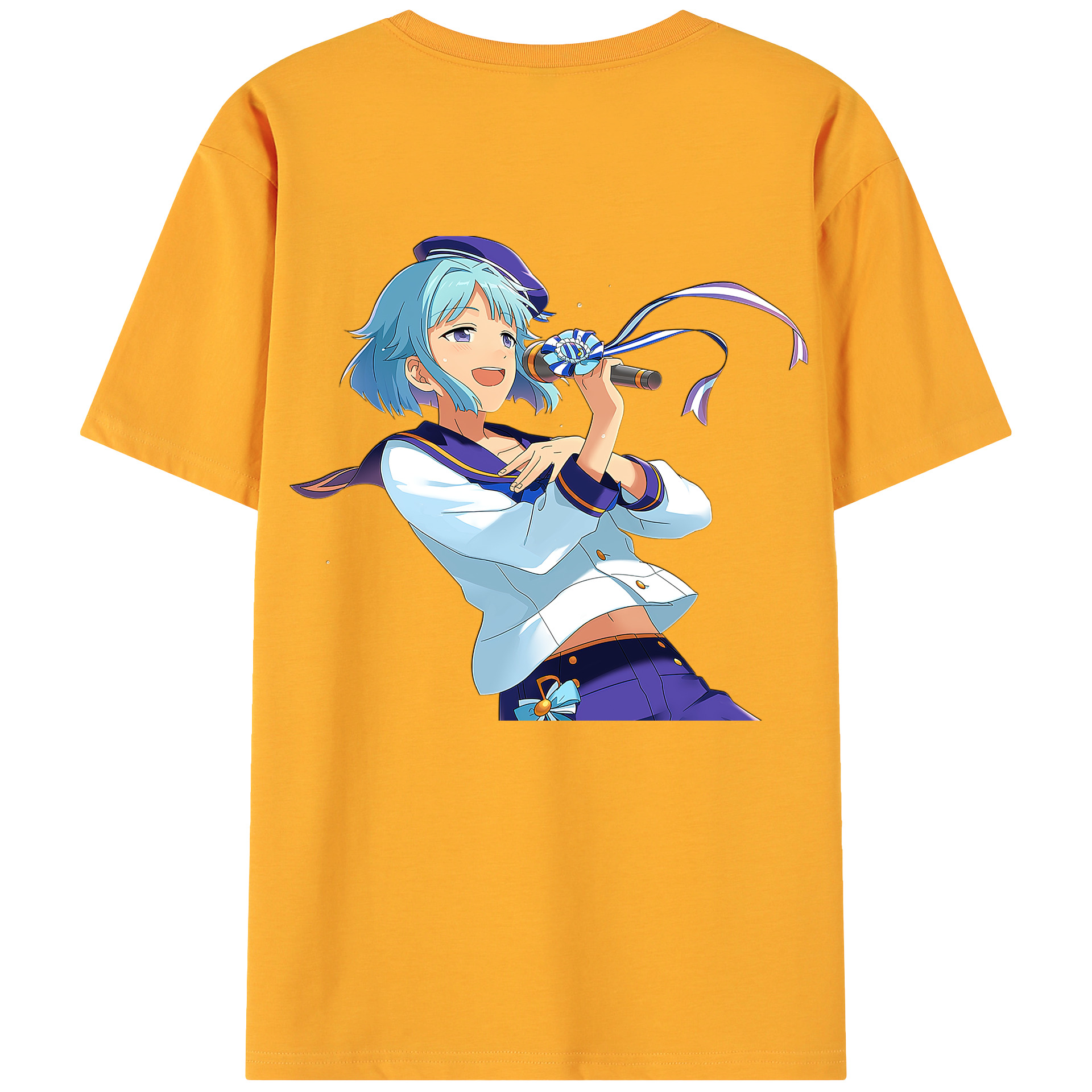 （画像用） あんさんぶるスターズ! Ensemble Stars 綿100％ メンズ半袖Tシャツ（バックプリント） 通気性