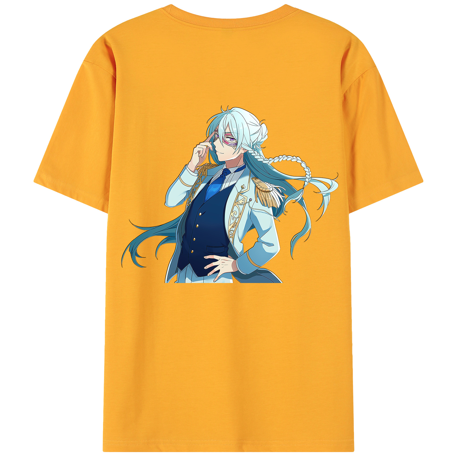 （画像用） あんさんぶるスターズ! Ensemble Stars 綿100％ メンズ半袖Tシャツ（バックプリント） 通気性