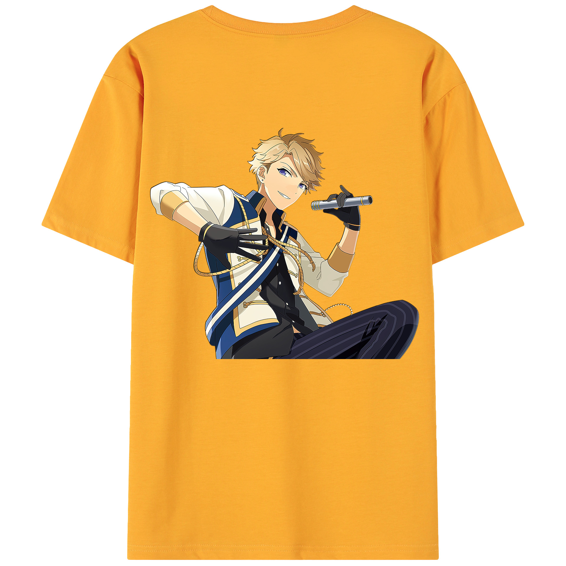 （画像用） あんさんぶるスターズ! Ensemble Stars 綿100％ メンズ半袖Tシャツ（バックプリント） 通気性