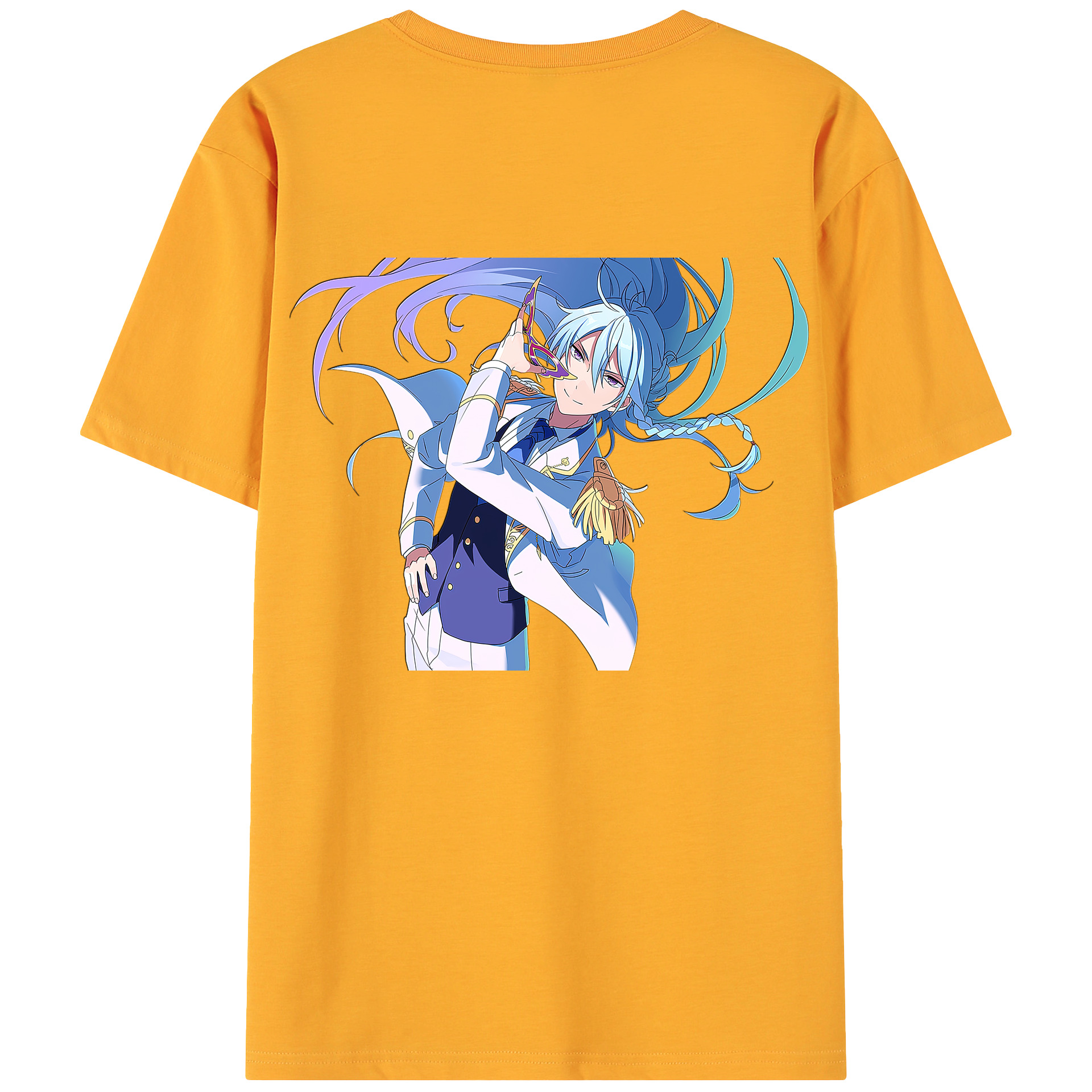 （画像用） あんさんぶるスターズ! Ensemble Stars 綿100％ メンズ半袖Tシャツ（バックプリント） 通気性