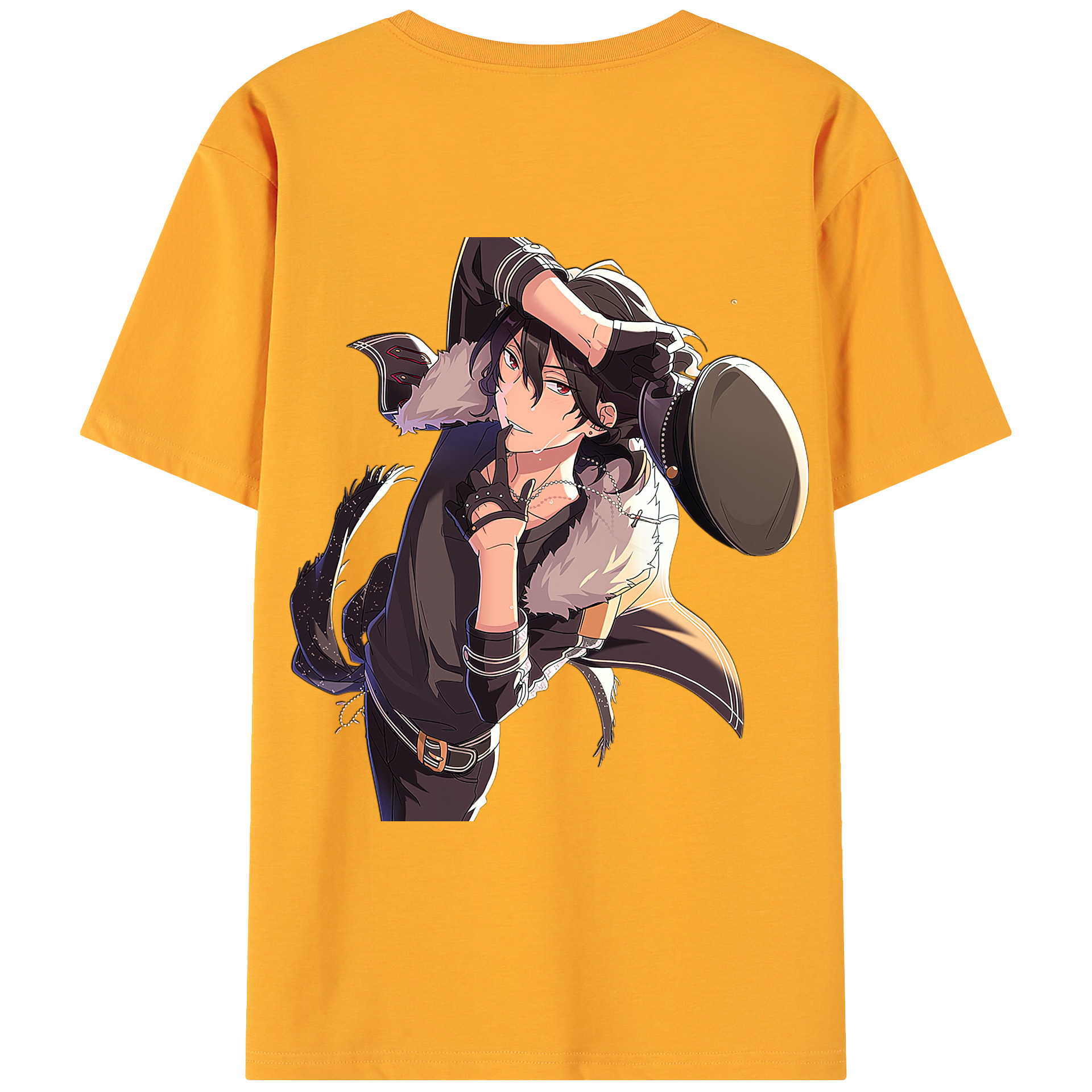 （画像用） あんさんぶるスターズ! Ensemble Stars 綿100％ メンズ半袖Tシャツ（バックプリント） 通気性