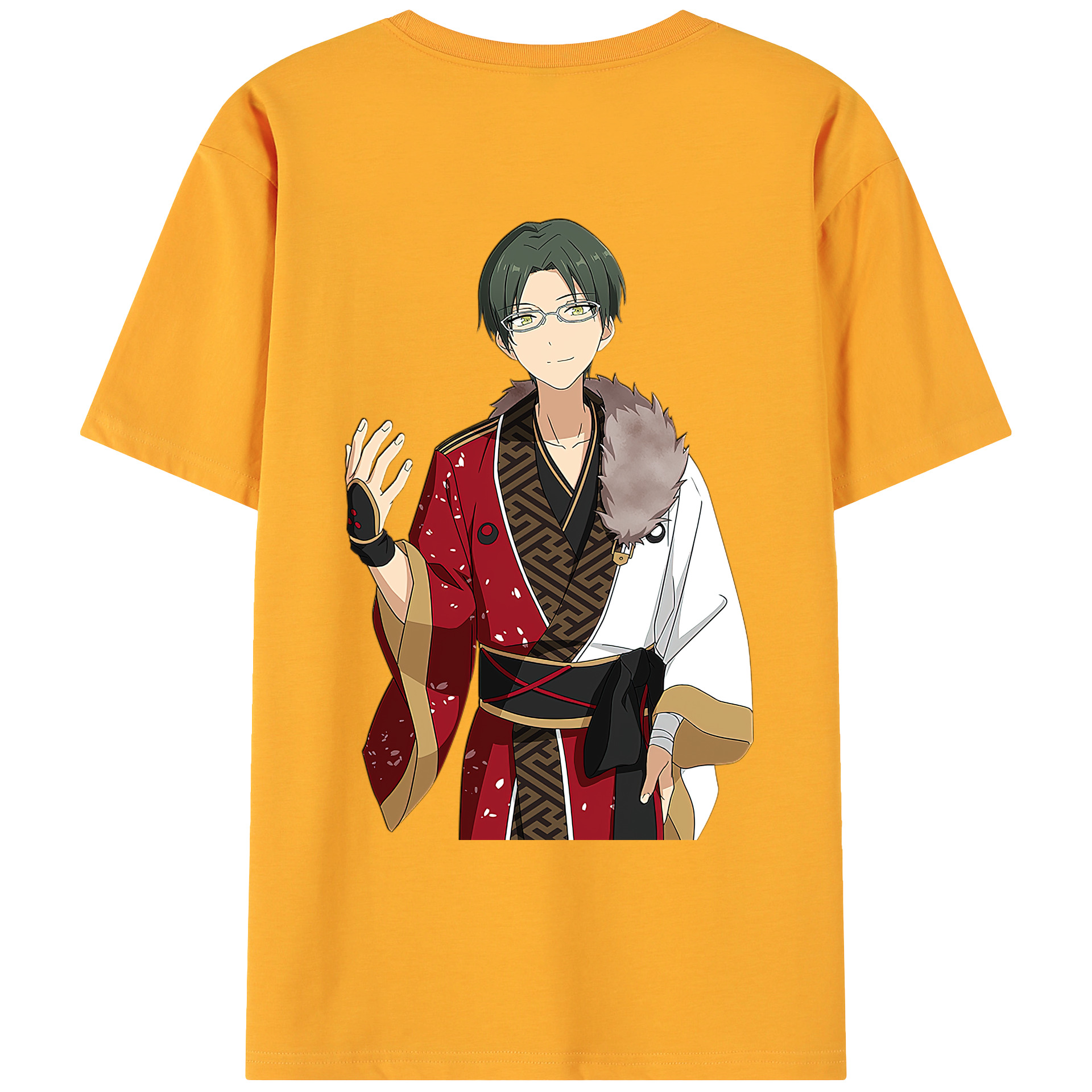 （画像用） あんさんぶるスターズ! Ensemble Stars 綿100％ メンズ半袖Tシャツ（バックプリント） 通気性