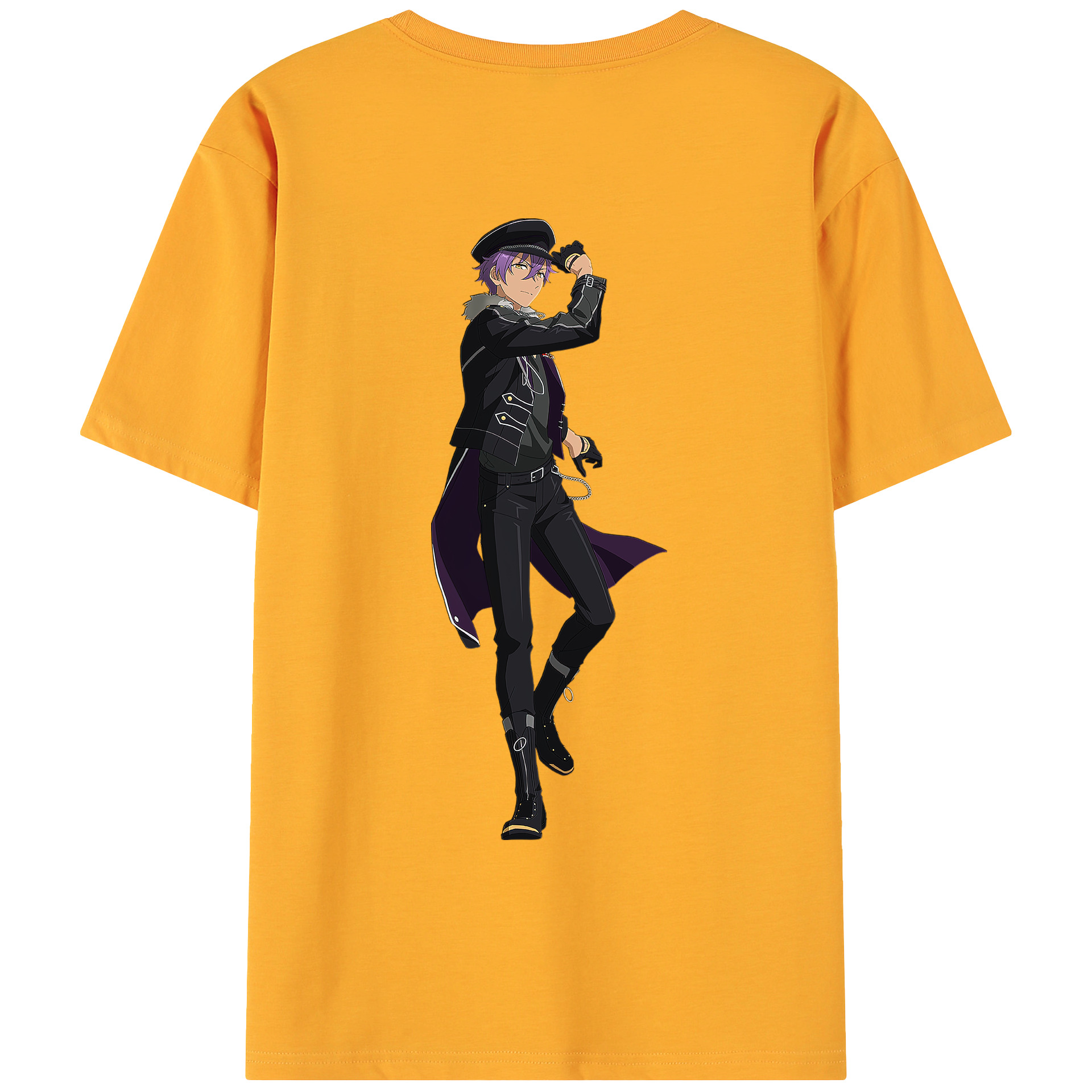 （画像用） あんさんぶるスターズ! Ensemble Stars 綿100％ メンズ半袖Tシャツ（バックプリント） 通気性