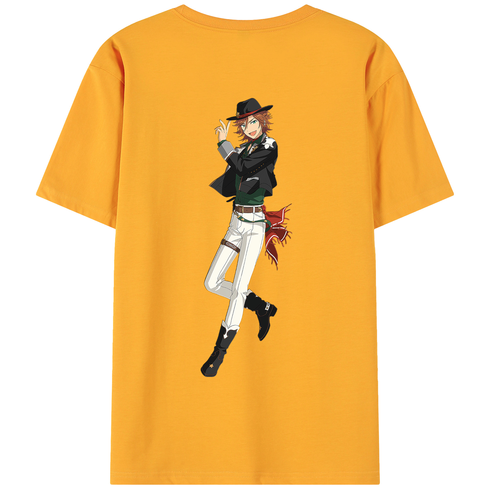 （画像用） あんさんぶるスターズ! Ensemble Stars 綿100％ メンズ半袖Tシャツ（バックプリント） 通気性