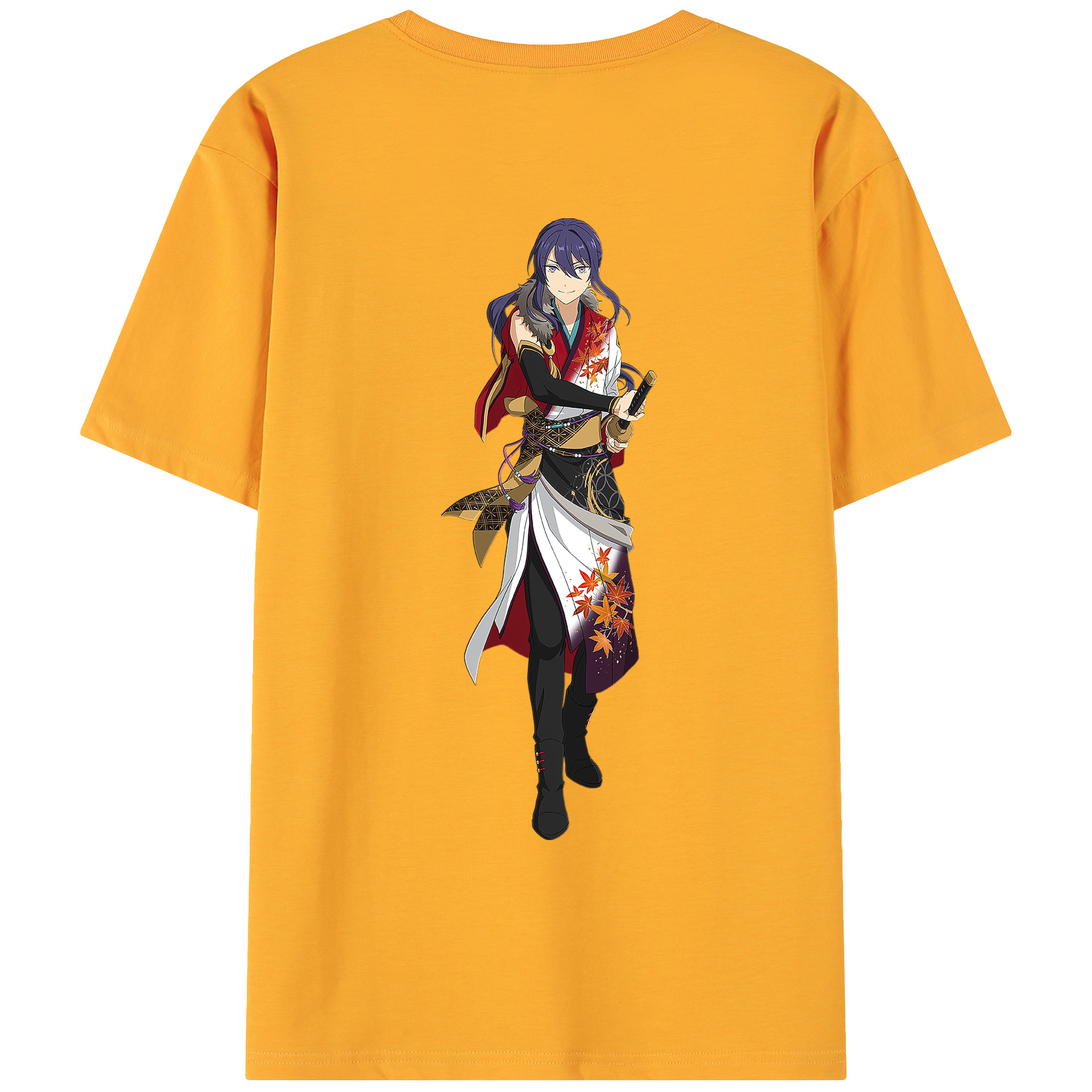 （画像用） あんさんぶるスターズ! Ensemble Stars 綿100％ メンズ半袖Tシャツ（バックプリント） 通気性