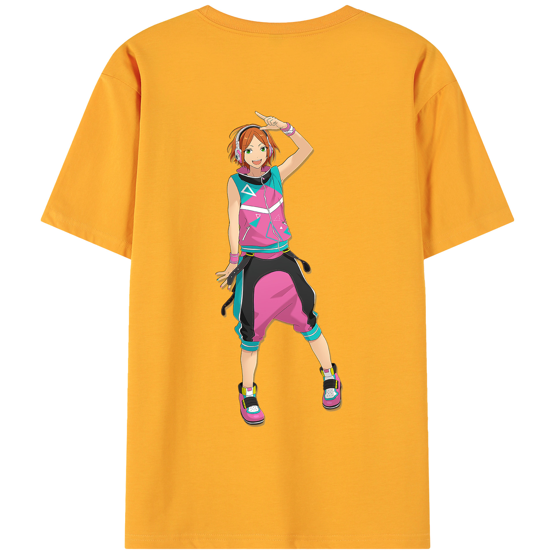 （画像用） あんさんぶるスターズ! Ensemble Stars 綿100％ メンズ半袖Tシャツ（バックプリント） 通気性