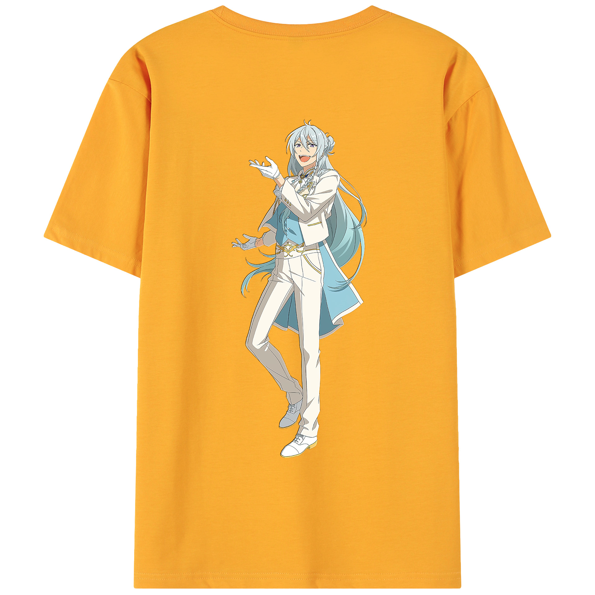 （画像用） あんさんぶるスターズ! Ensemble Stars 綿100％ メンズ半袖Tシャツ（バックプリント） 通気性