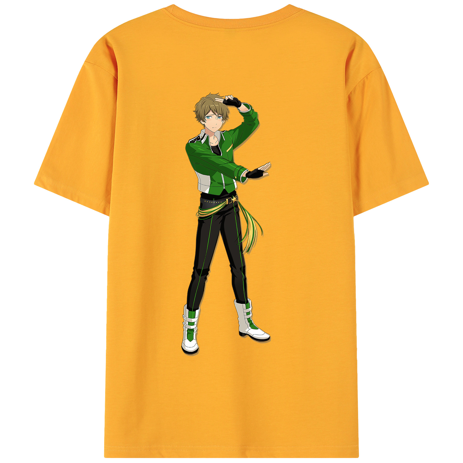 （画像用） あんさんぶるスターズ! Ensemble Stars 綿100％ メンズ半袖Tシャツ（バックプリント） 通気性