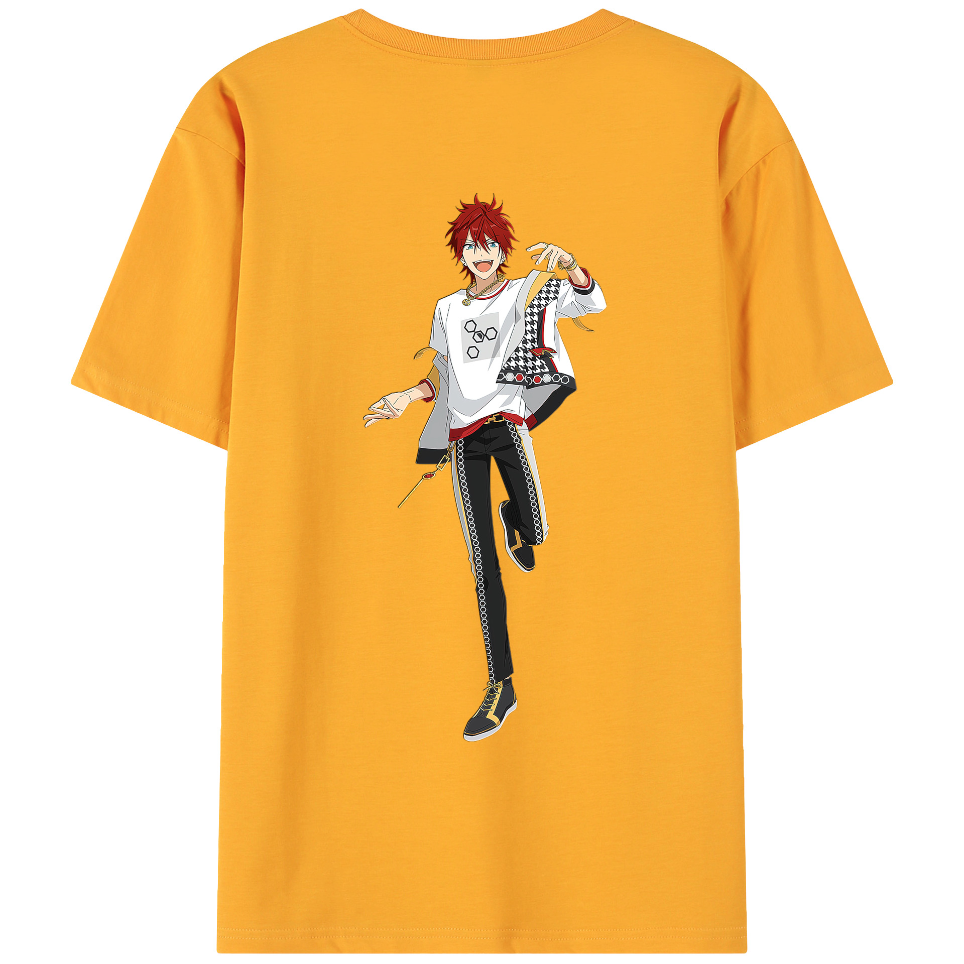 あんさんぶるスターズ! Ensemble Stars 綿100％ メンズ半袖Tシャツ（バックプリント） 通気性