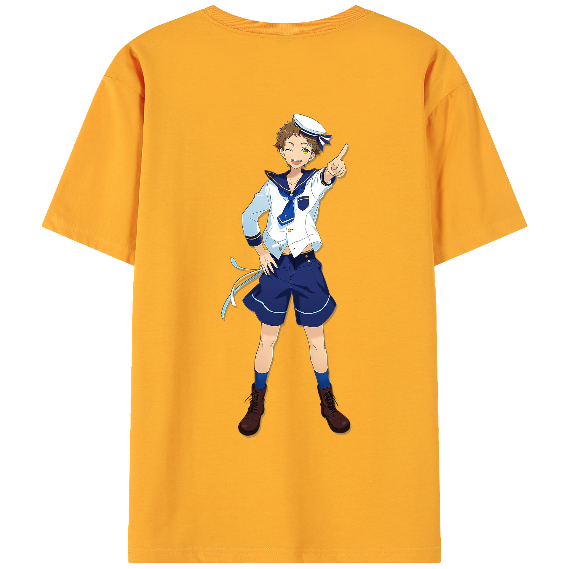 （画像用） あんさんぶるスターズ! Ensemble Stars 綿100％ メンズ半袖Tシャツ（バックプリント） 通気性