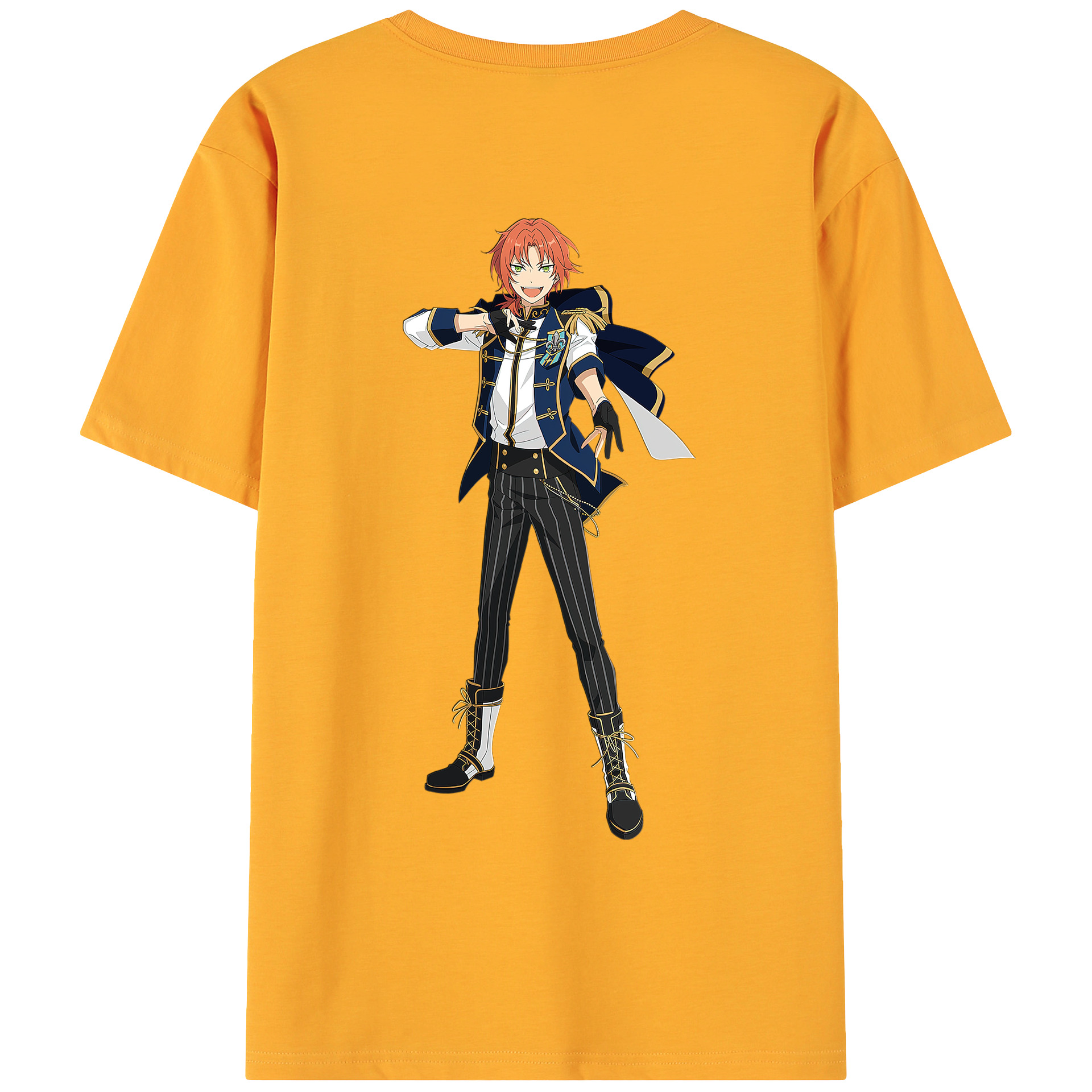 （画像用） あんさんぶるスターズ! Ensemble Stars 綿100％ メンズ半袖Tシャツ（バックプリント） 通気性