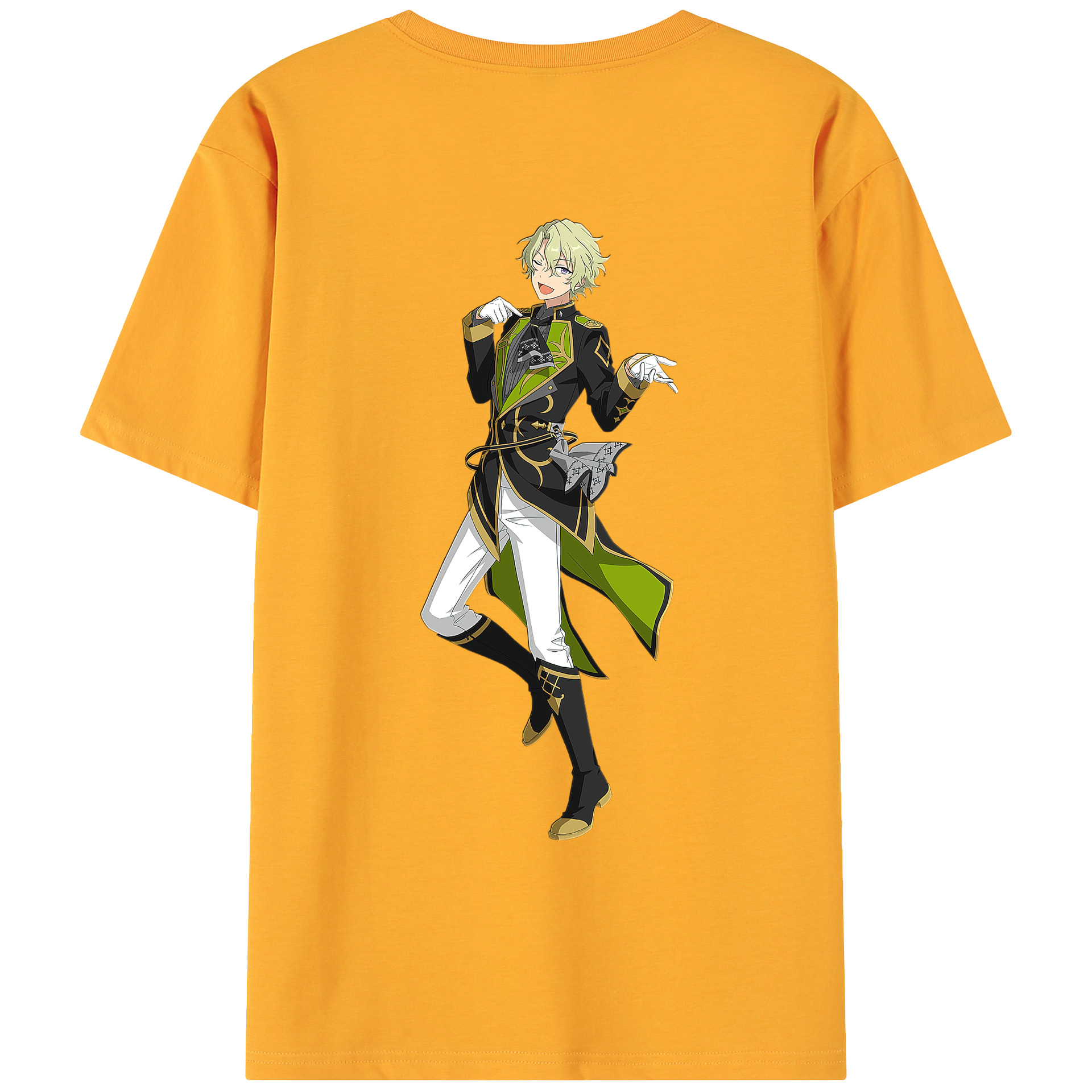 （画像用） あんさんぶるスターズ! Ensemble Stars 綿100％ メンズ半袖Tシャツ（バックプリント） 通気性