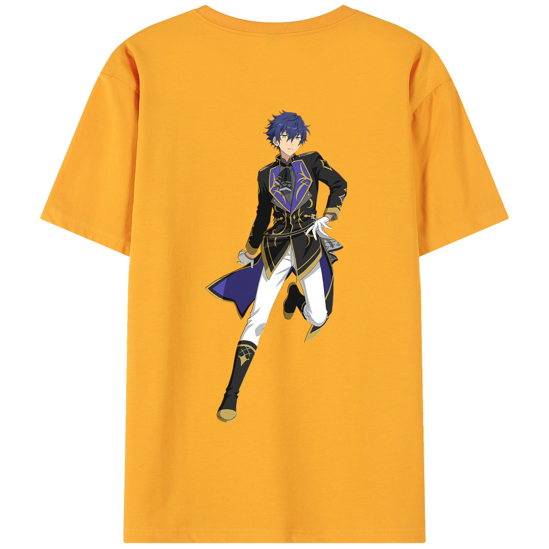 （画像用） あんさんぶるスターズ! Ensemble Stars 綿100％ メンズ半袖Tシャツ（バックプリント） 通気性