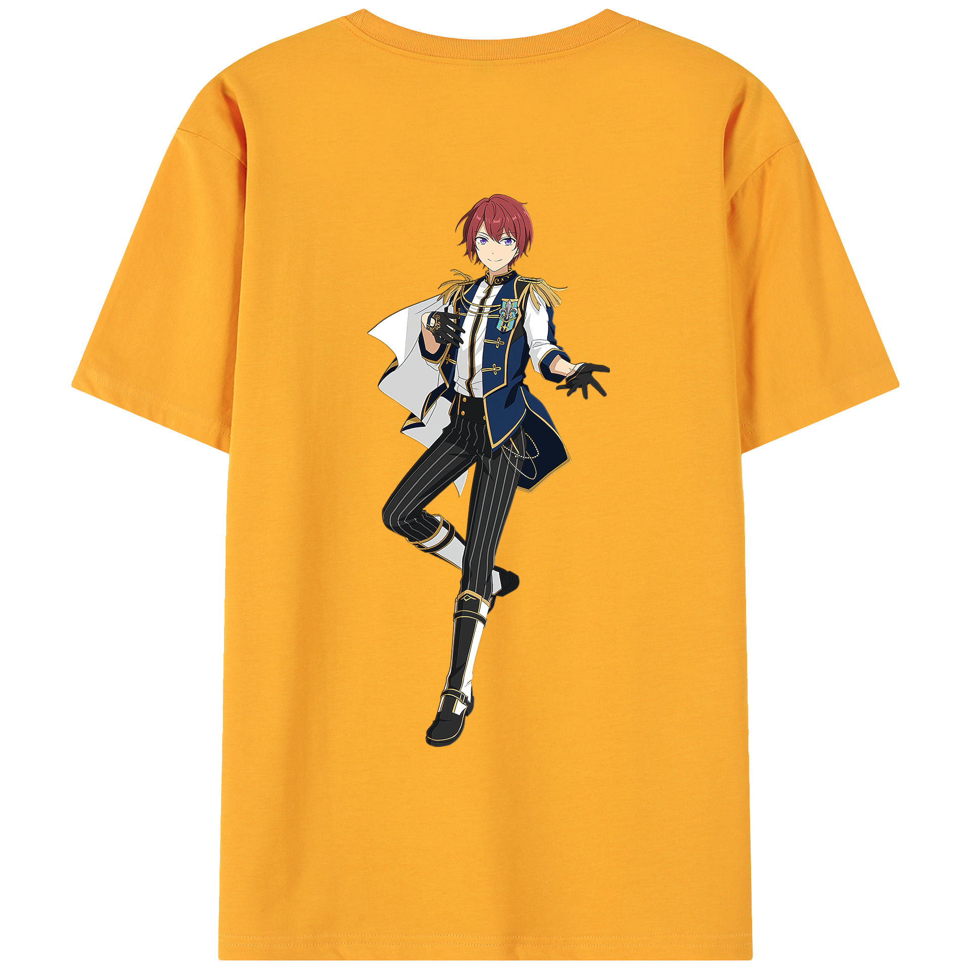 （画像用） あんさんぶるスターズ! Ensemble Stars 綿100％ メンズ半袖Tシャツ（バックプリント） 通気性