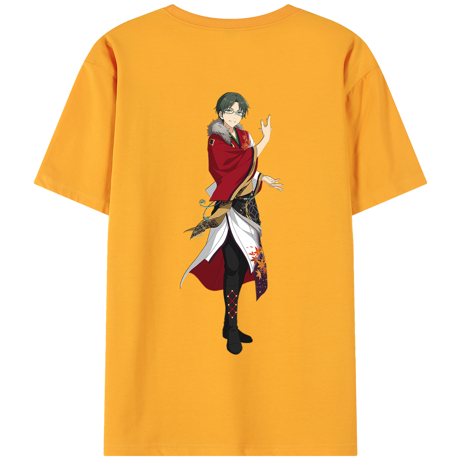 （画像用） あんさんぶるスターズ! Ensemble Stars 綿100％ メンズ半袖Tシャツ（バックプリント） 通気性