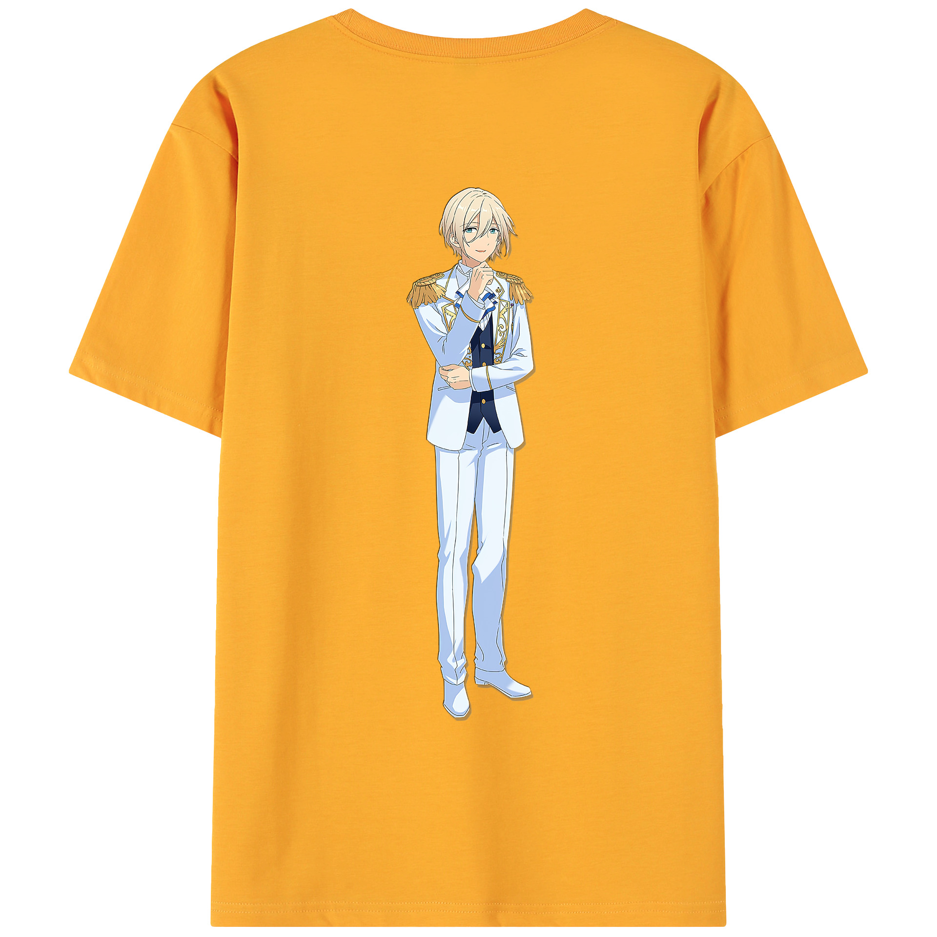 （画像用） あんさんぶるスターズ! Ensemble Stars 綿100％ メンズ半袖Tシャツ（バックプリント） 通気性