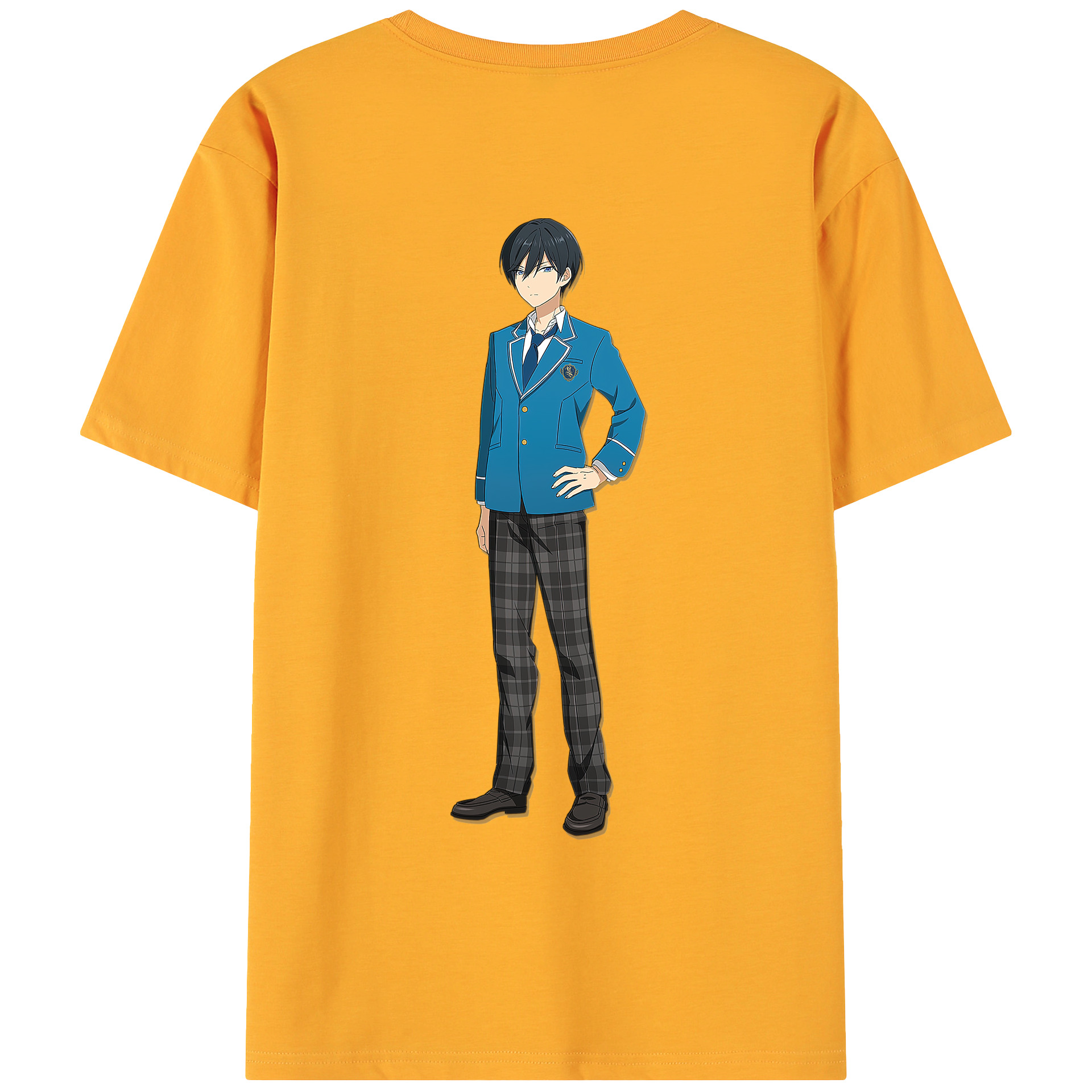 （画像用） あんさんぶるスターズ! Ensemble Stars 綿100％ メンズ半袖Tシャツ（バックプリント） 通気性