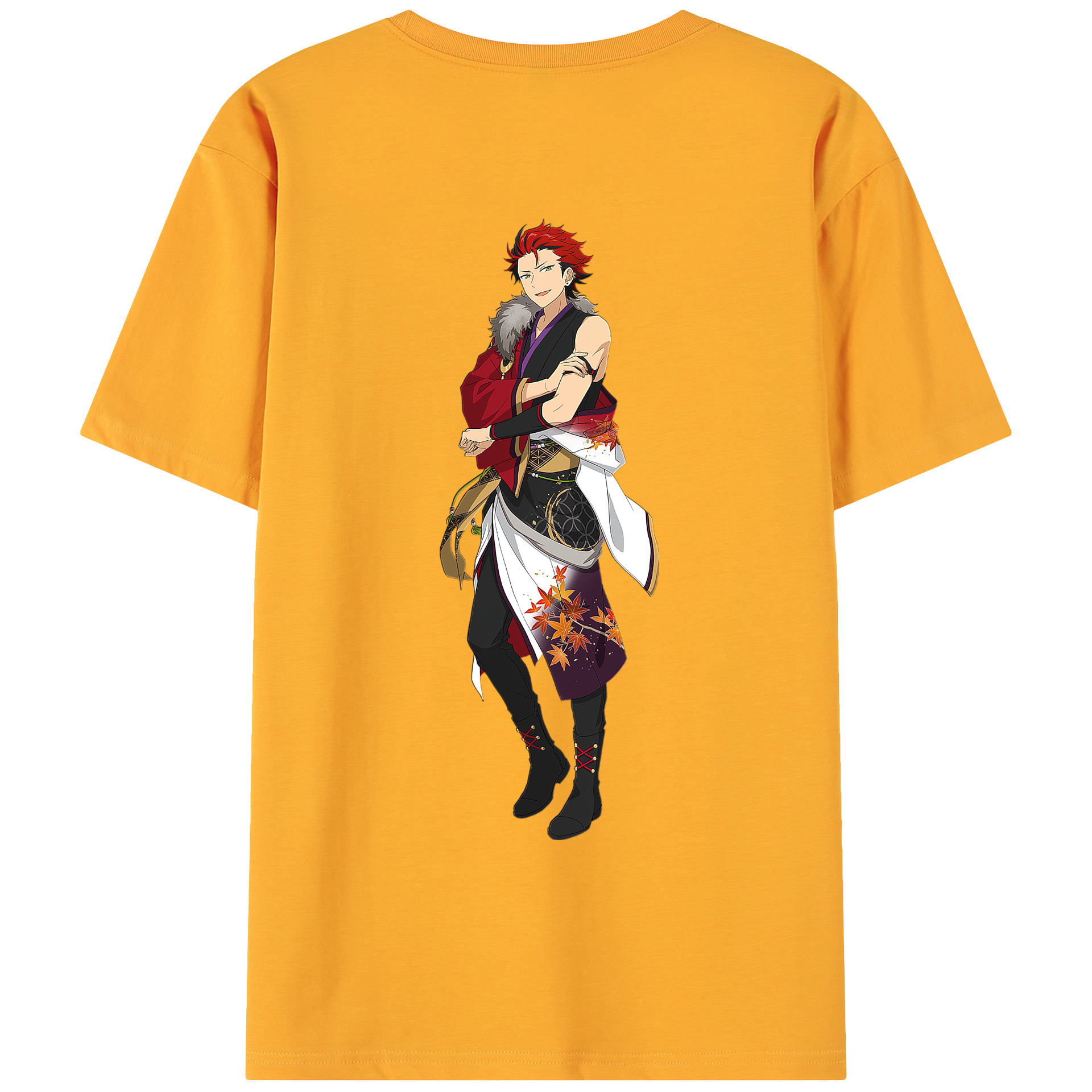 （画像用） あんさんぶるスターズ! Ensemble Stars 綿100％ メンズ半袖Tシャツ（バックプリント） 通気性