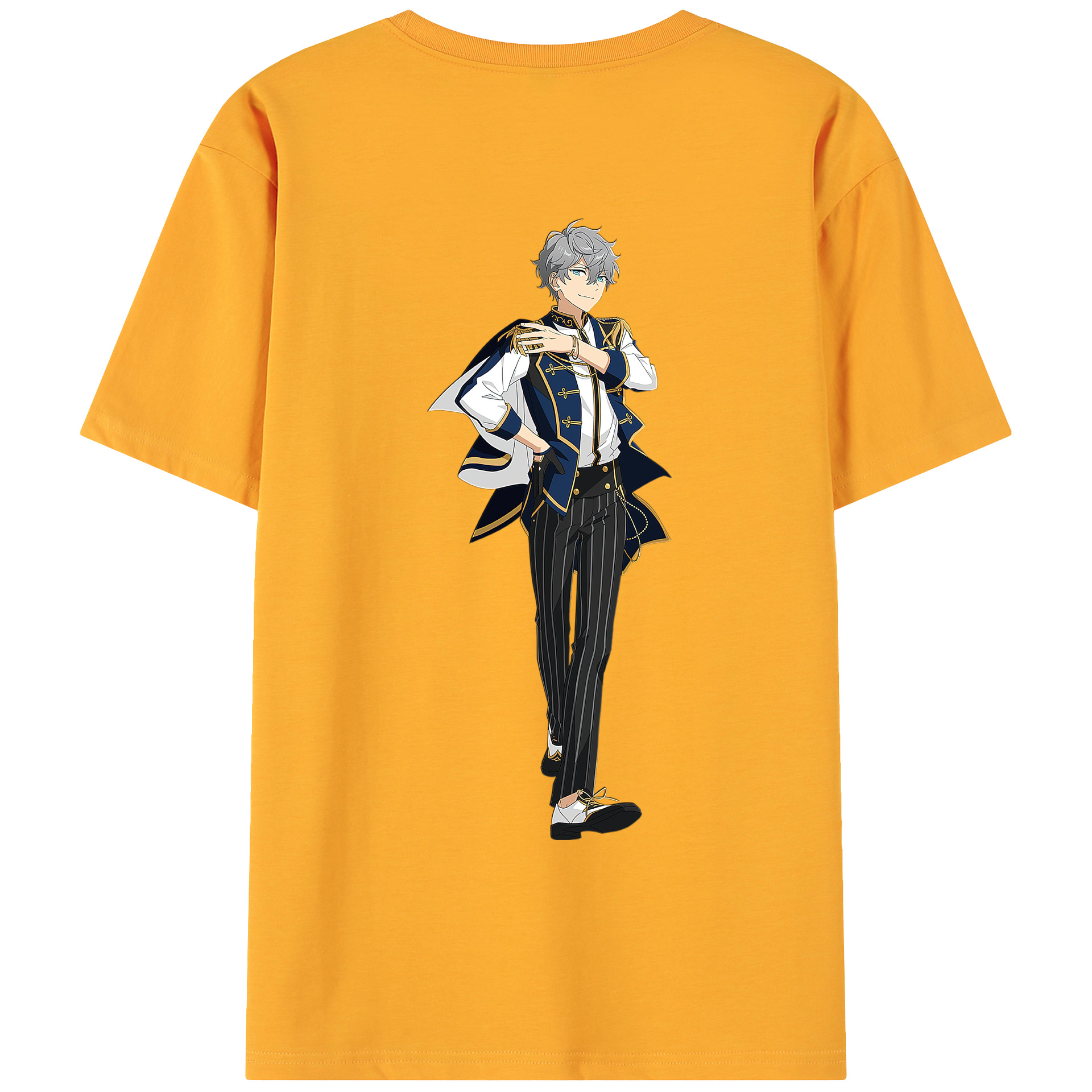 （画像用） あんさんぶるスターズ! Ensemble Stars 綿100％ メンズ半袖Tシャツ（バックプリント） 通気性