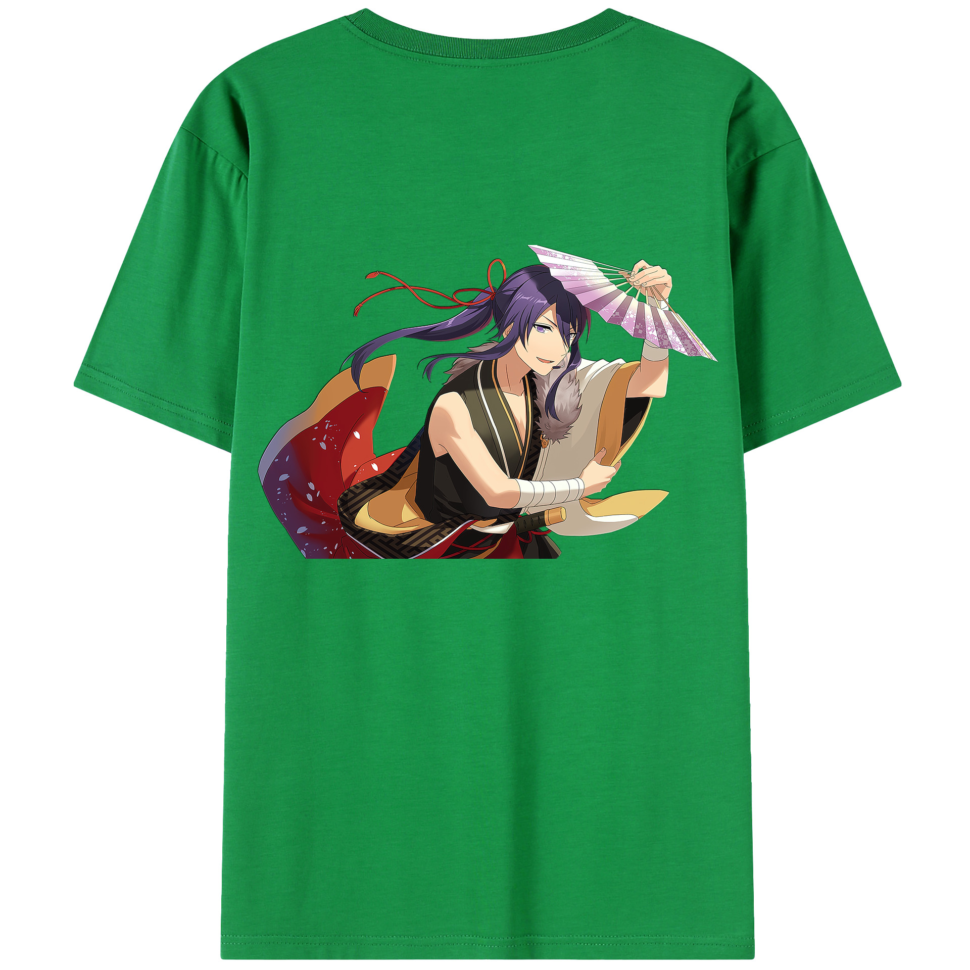 （画像用） あんさんぶるスターズ! Ensemble Stars 綿100％ メンズ半袖Tシャツ（バックプリント） 通気性