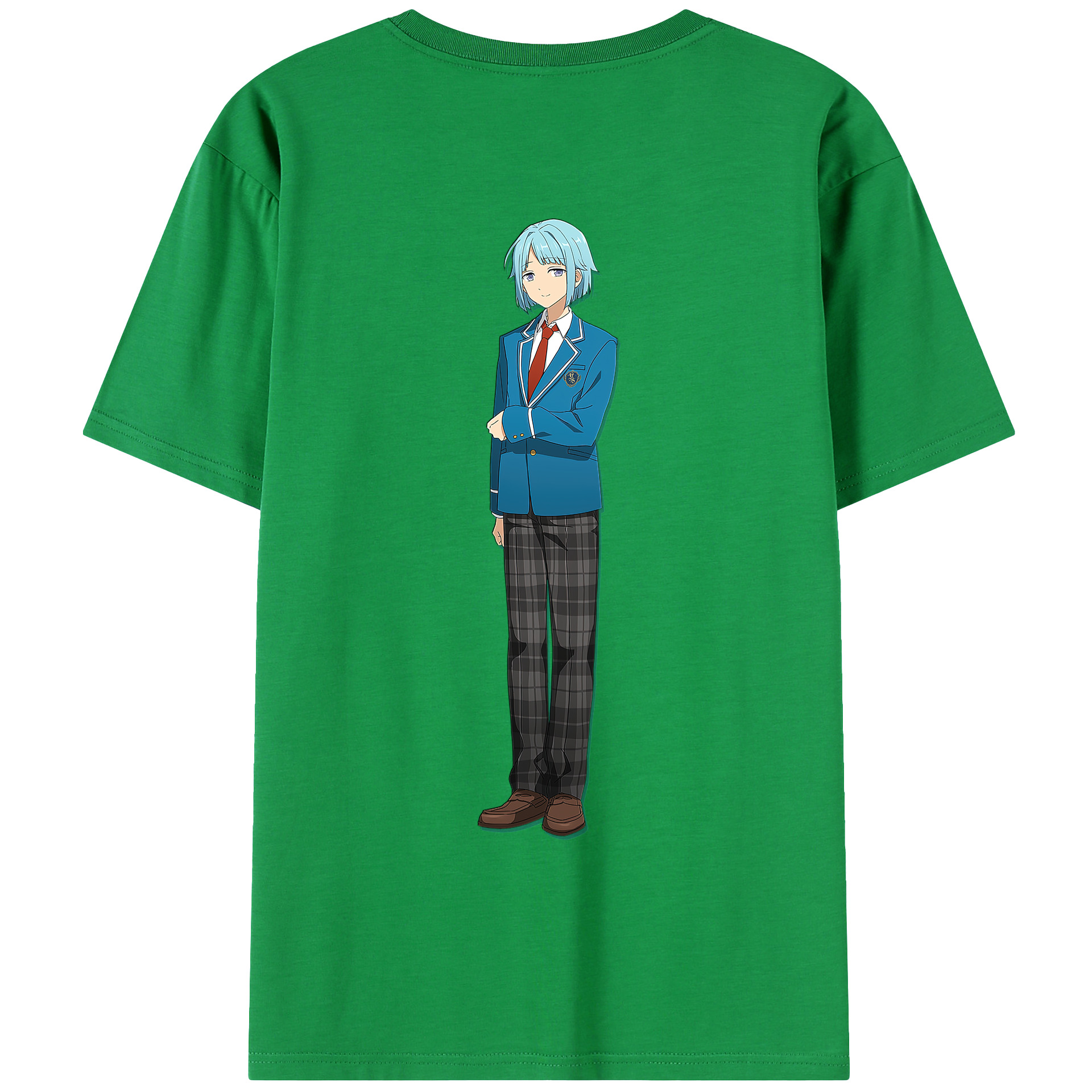 （画像用） あんさんぶるスターズ! Ensemble Stars 綿100％ メンズ半袖Tシャツ（バックプリント） 通気性