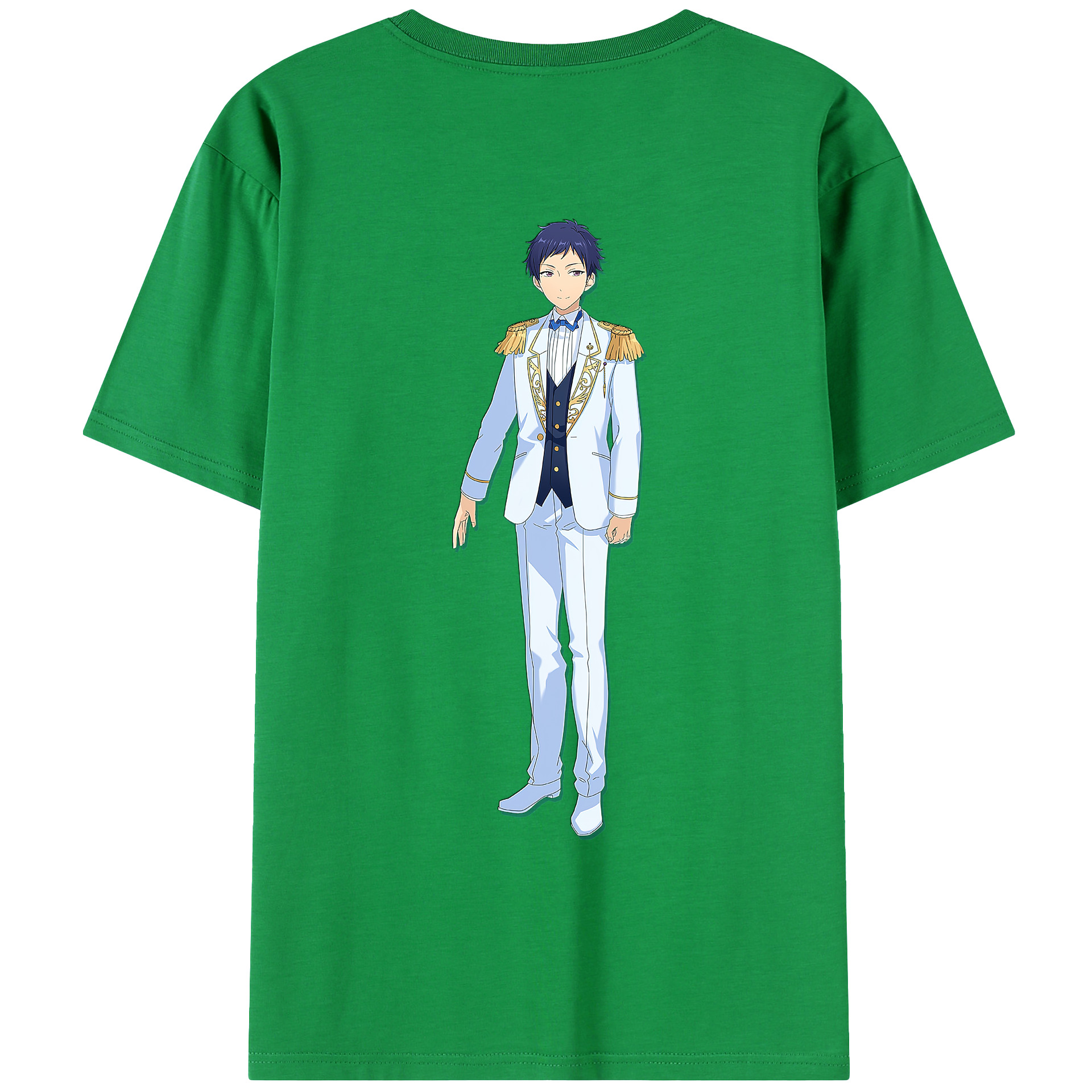 （画像用） あんさんぶるスターズ! Ensemble Stars 綿100％ メンズ半袖Tシャツ（バックプリント） 通気性