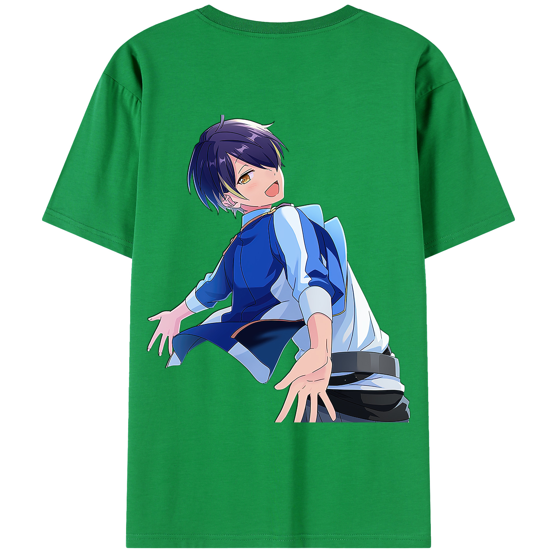 （画像用） あんさんぶるスターズ! Ensemble Stars 綿100％ メンズ半袖Tシャツ（バックプリント） 通気性