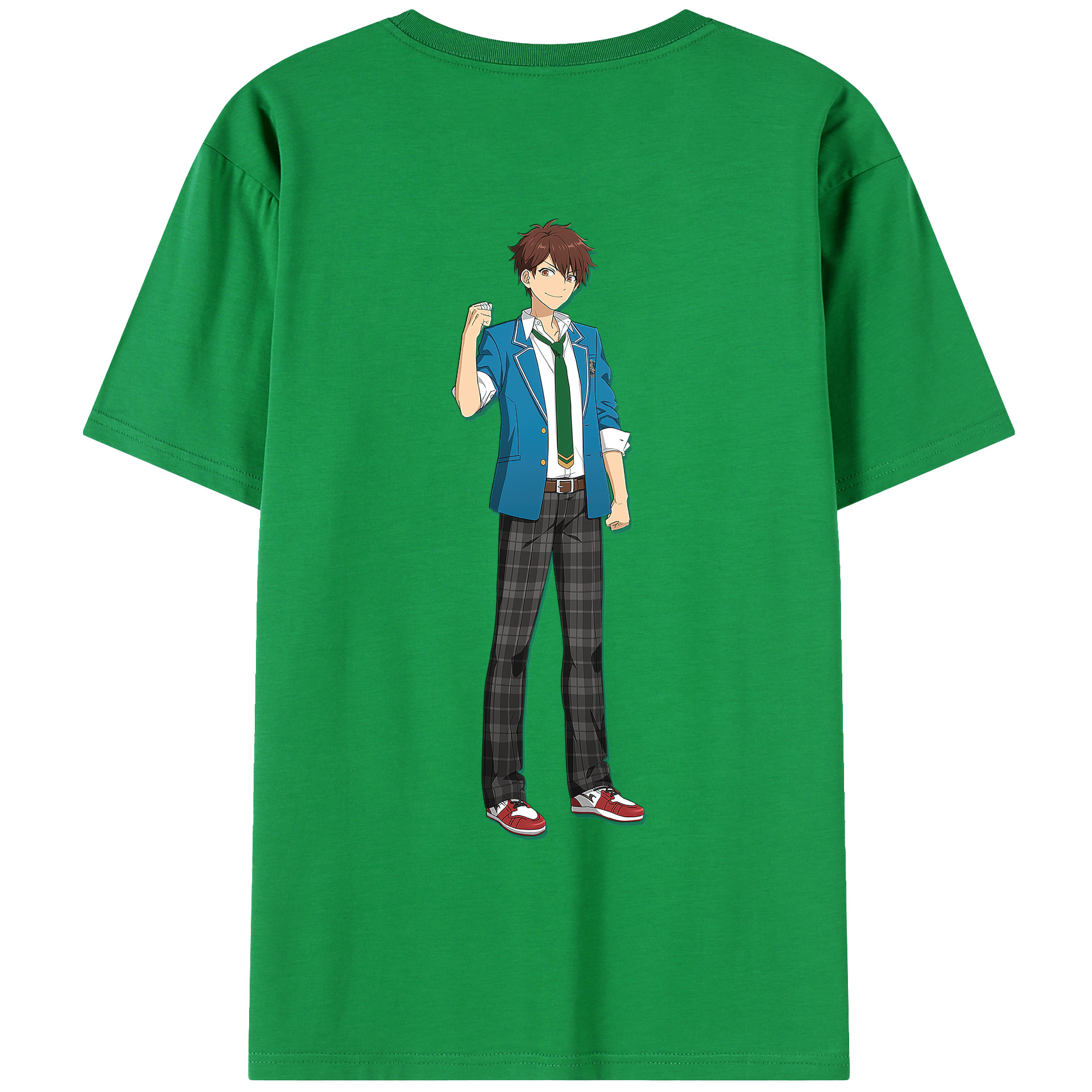 （画像用） あんさんぶるスターズ! Ensemble Stars 綿100％ メンズ半袖Tシャツ（バックプリント） 通気性