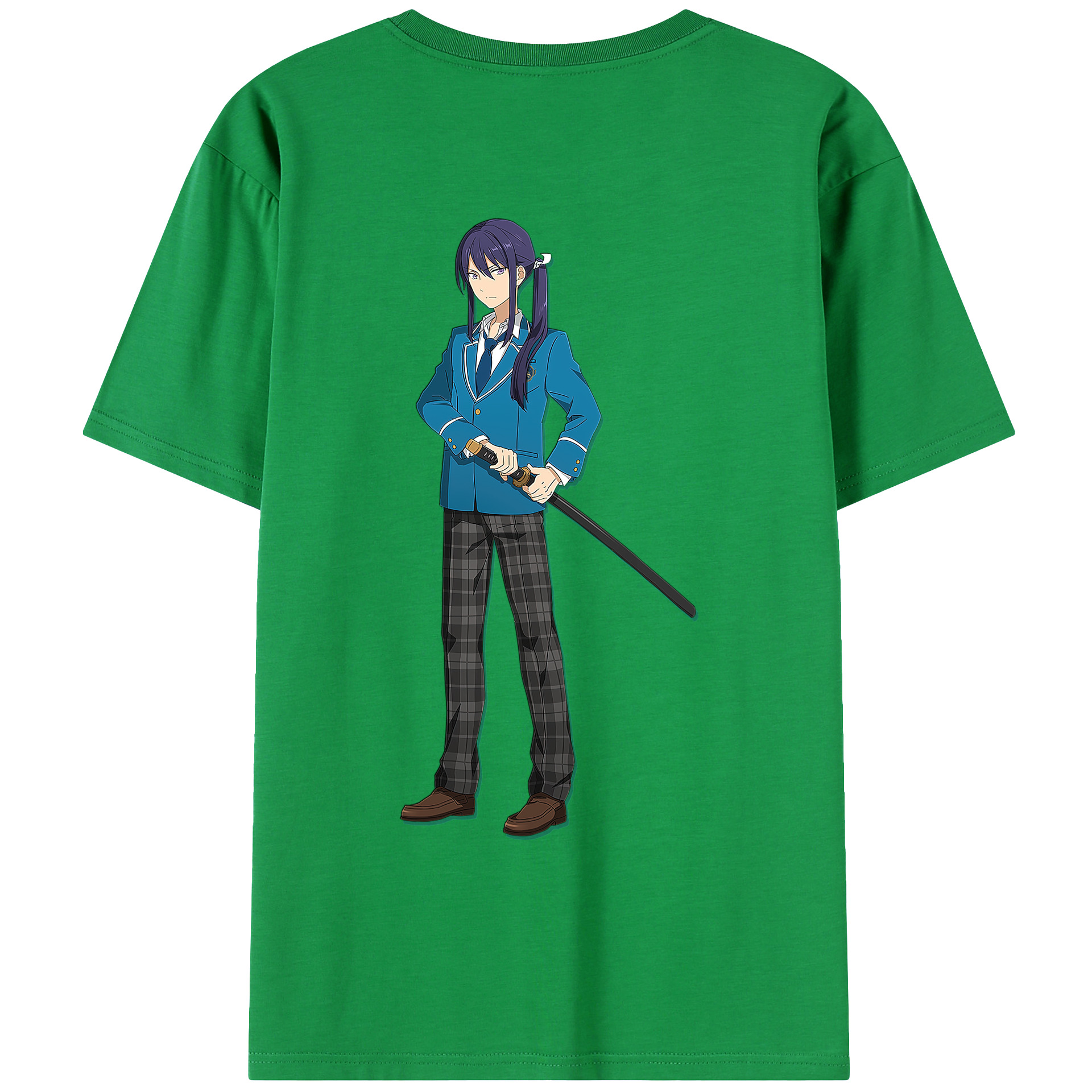 （画像用） あんさんぶるスターズ! Ensemble Stars 綿100％ メンズ半袖Tシャツ（バックプリント） 通気性