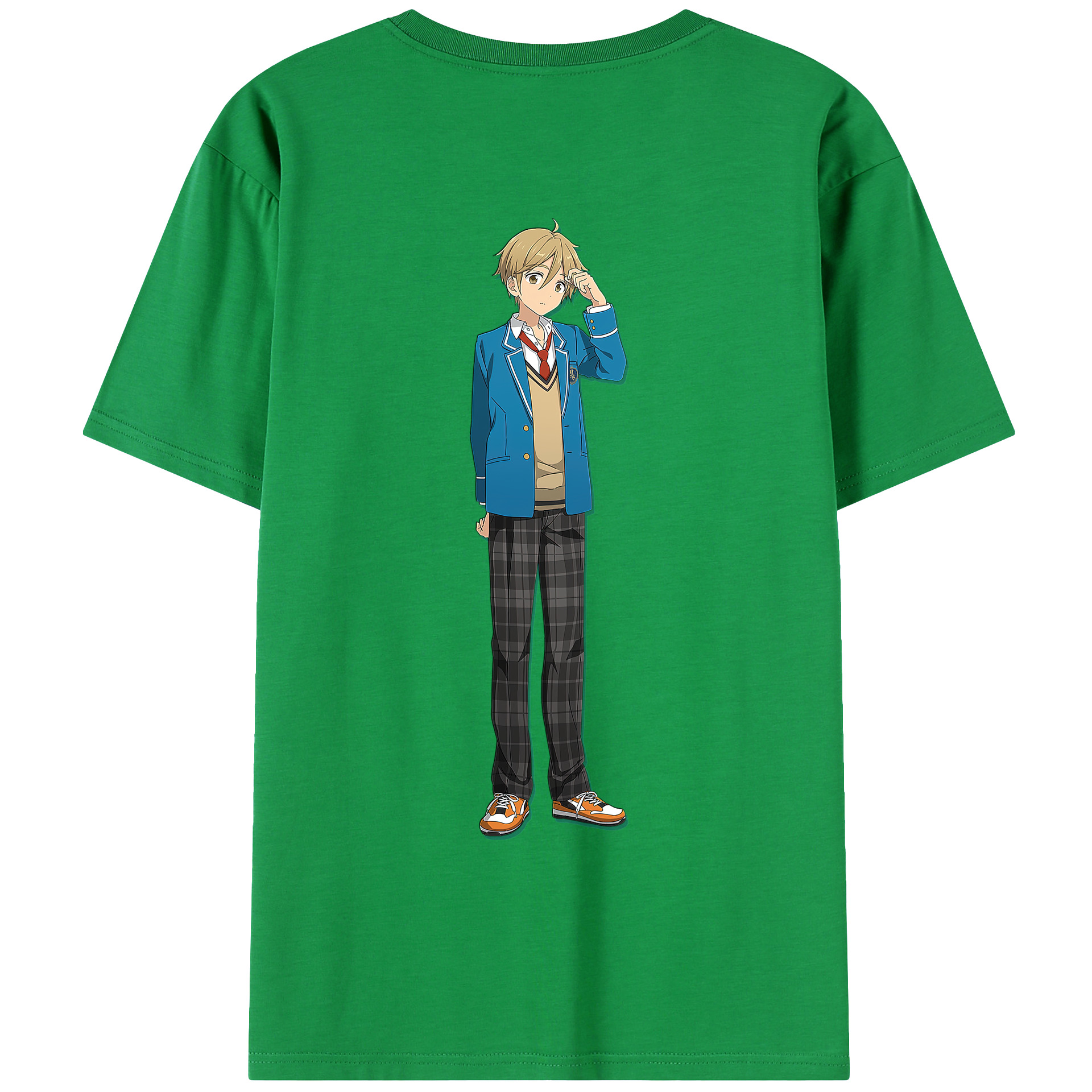（画像用） あんさんぶるスターズ! Ensemble Stars 綿100％ メンズ半袖Tシャツ（バックプリント） 通気性