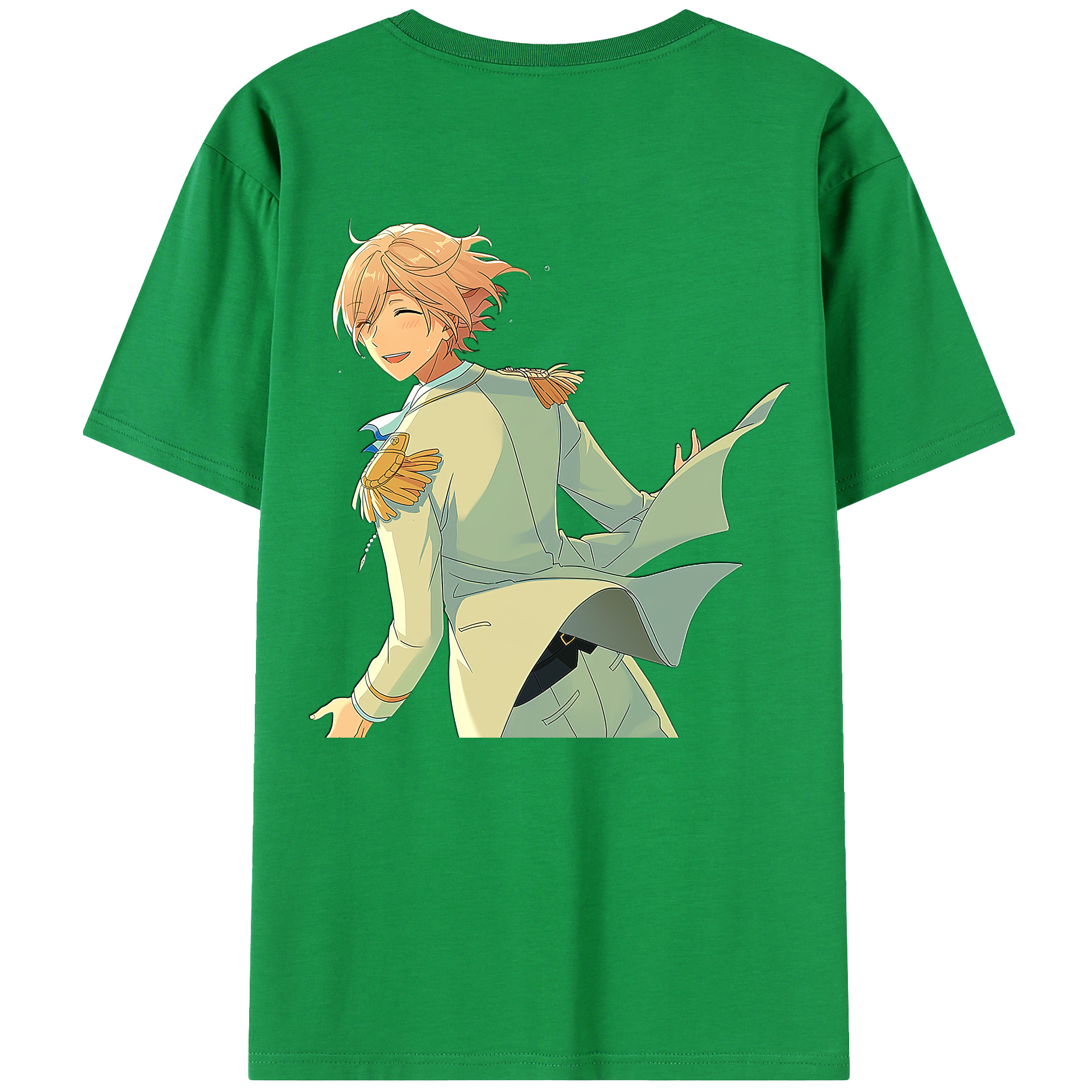（画像用） あんさんぶるスターズ! Ensemble Stars 綿100％ メンズ半袖Tシャツ（バックプリント） 通気性