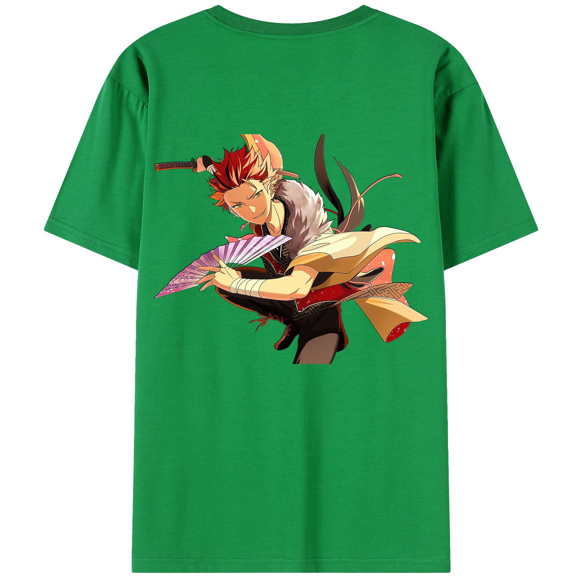 （画像用） あんさんぶるスターズ! Ensemble Stars 綿100％ メンズ半袖Tシャツ（バックプリント） 通気性