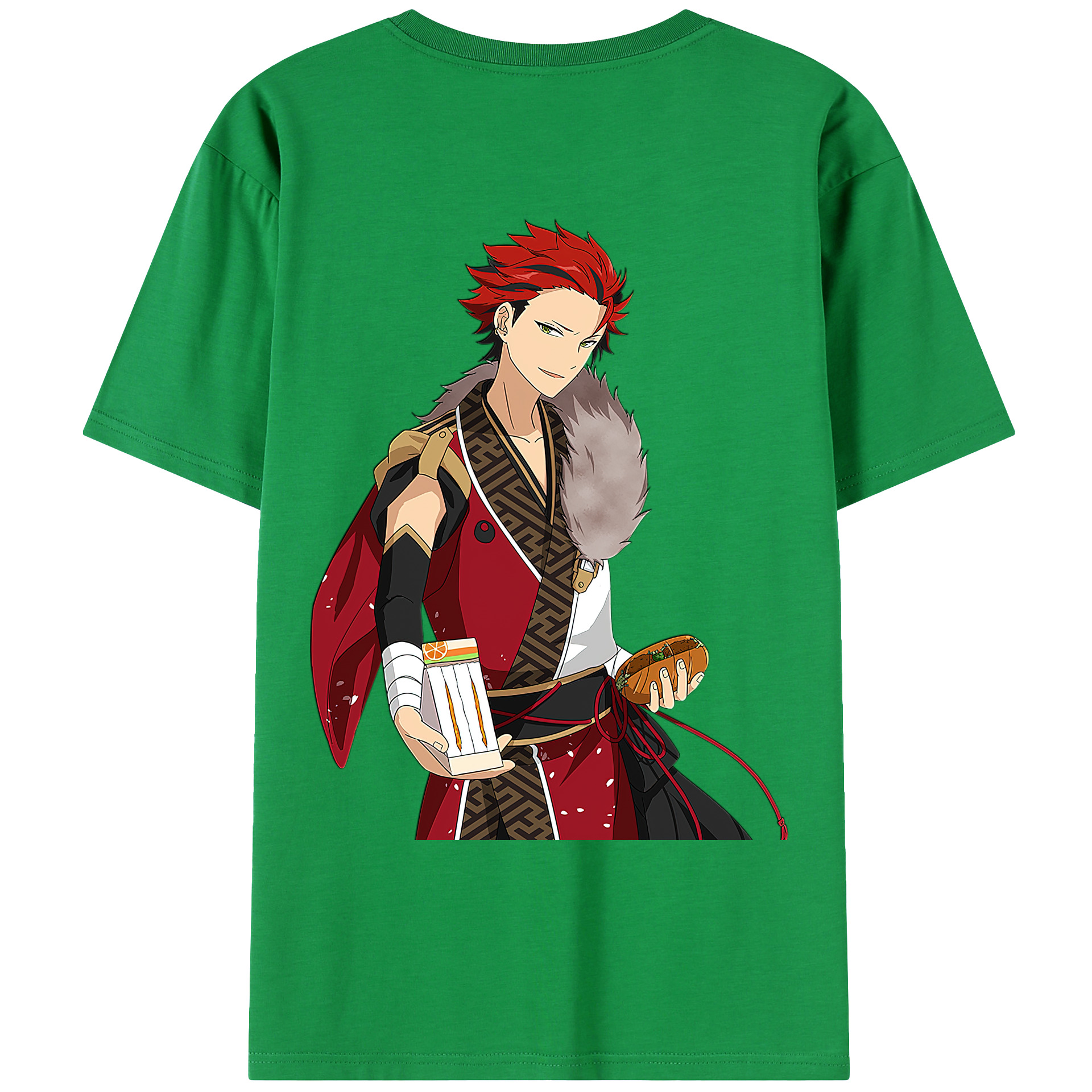 （画像用） あんさんぶるスターズ! Ensemble Stars 綿100％ メンズ半袖Tシャツ（バックプリント） 通気性