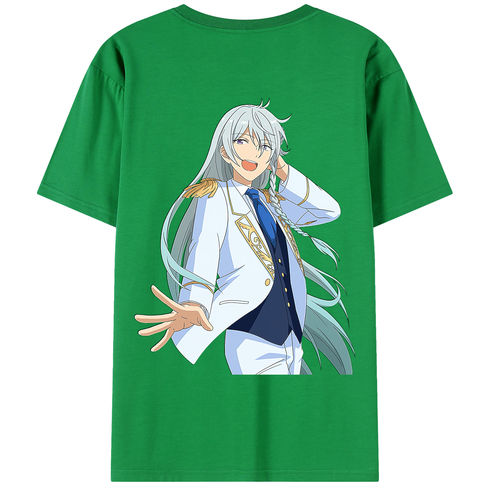 （画像用） あんさんぶるスターズ! Ensemble Stars 綿100％ メンズ半袖Tシャツ（バックプリント） 通気性