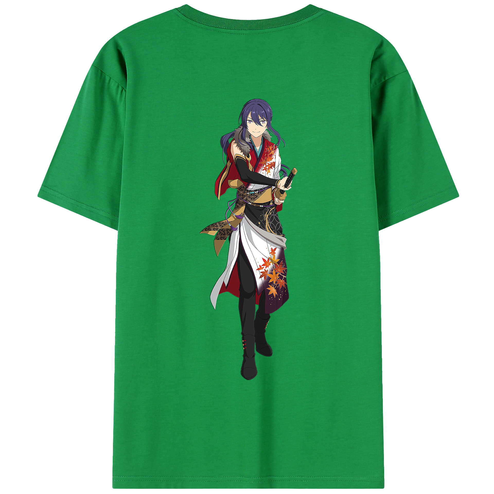 （画像用） あんさんぶるスターズ! Ensemble Stars 綿100％ メンズ半袖Tシャツ（バックプリント） 通気性