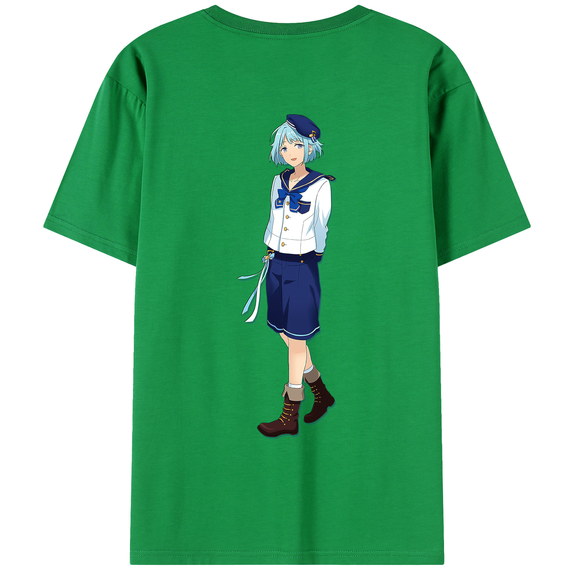 （画像用） あんさんぶるスターズ! Ensemble Stars 綿100％ メンズ半袖Tシャツ（バックプリント） 通気性