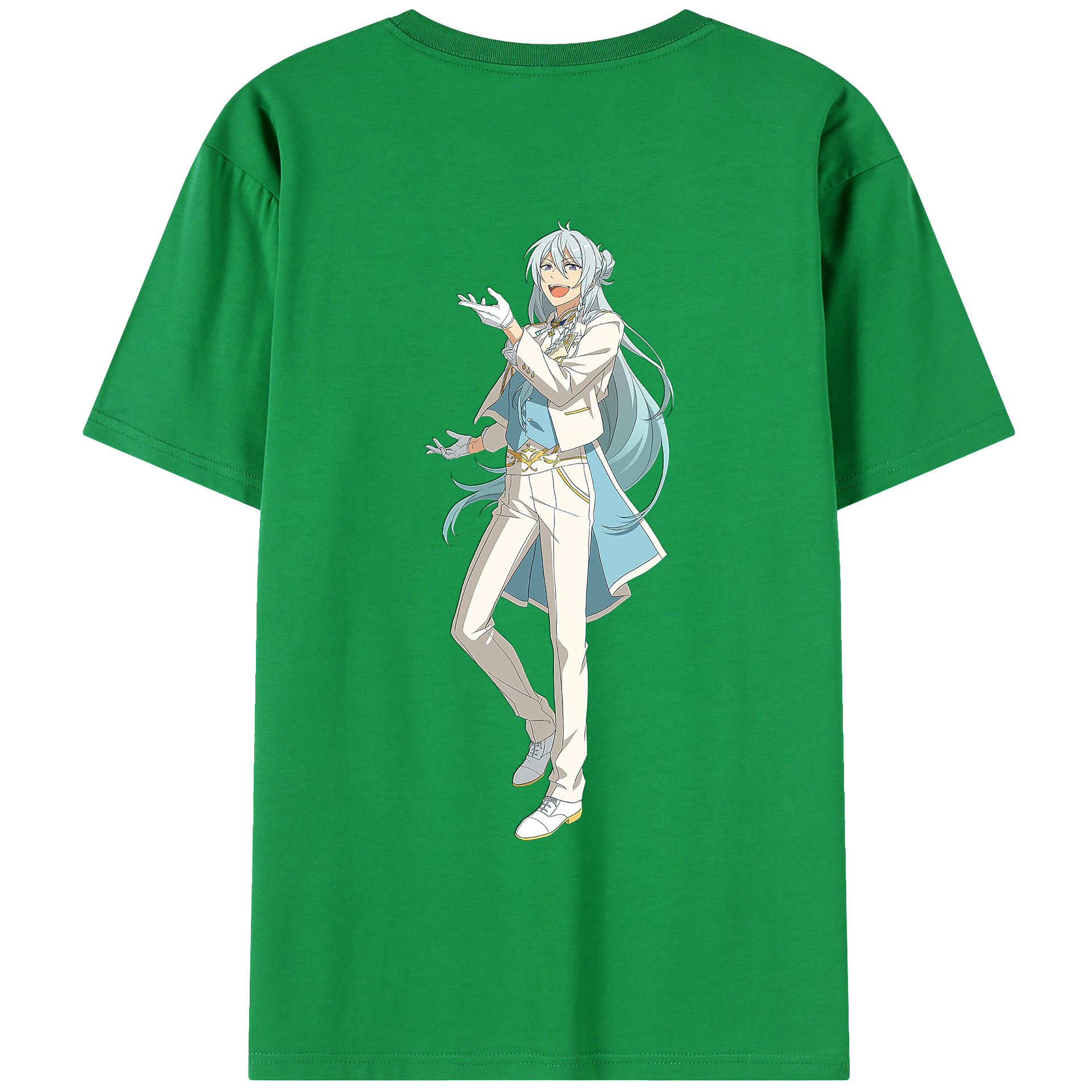 （画像用） あんさんぶるスターズ! Ensemble Stars 綿100％ メンズ半袖Tシャツ（バックプリント） 通気性