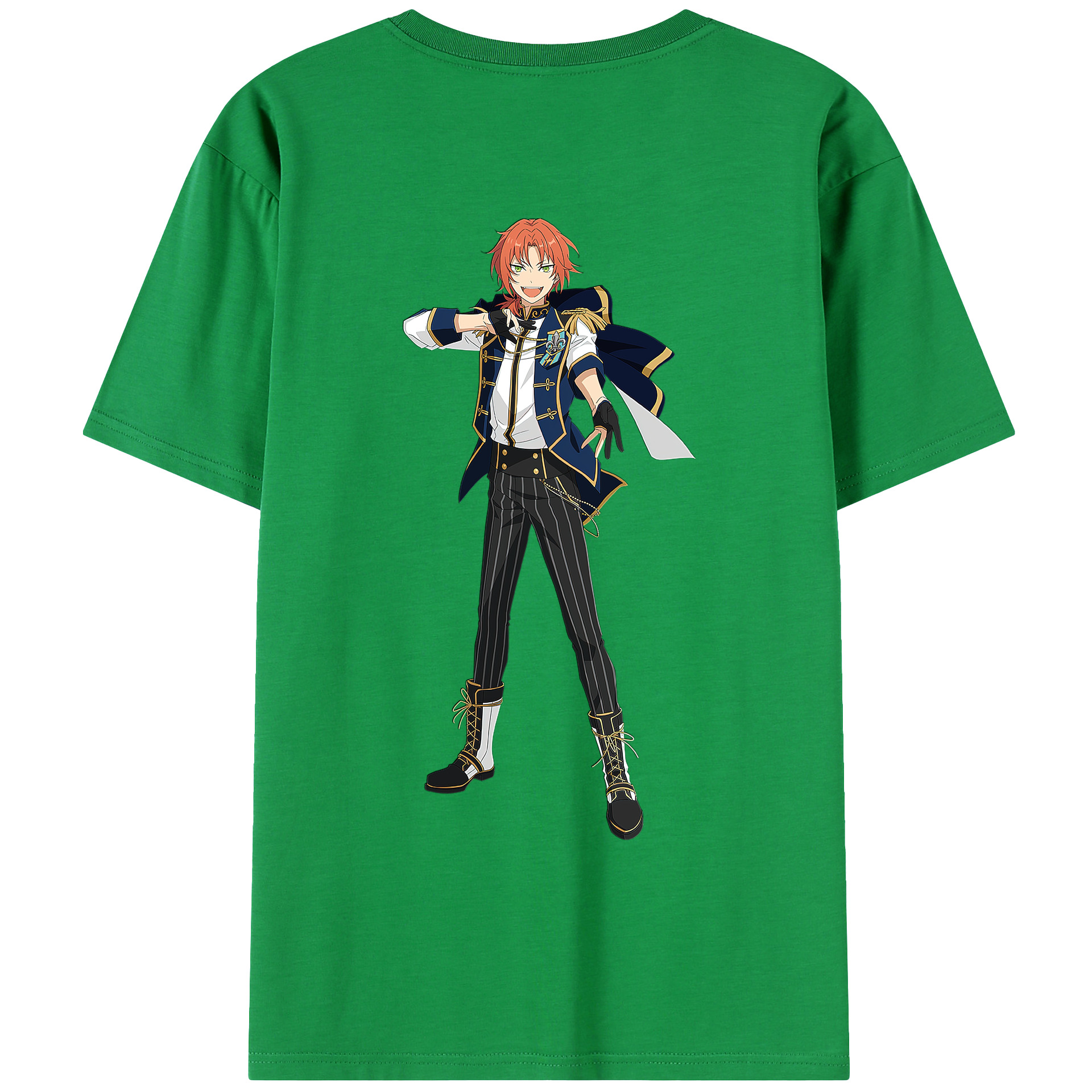 （画像用） あんさんぶるスターズ! Ensemble Stars 綿100％ メンズ半袖Tシャツ（バックプリント） 通気性